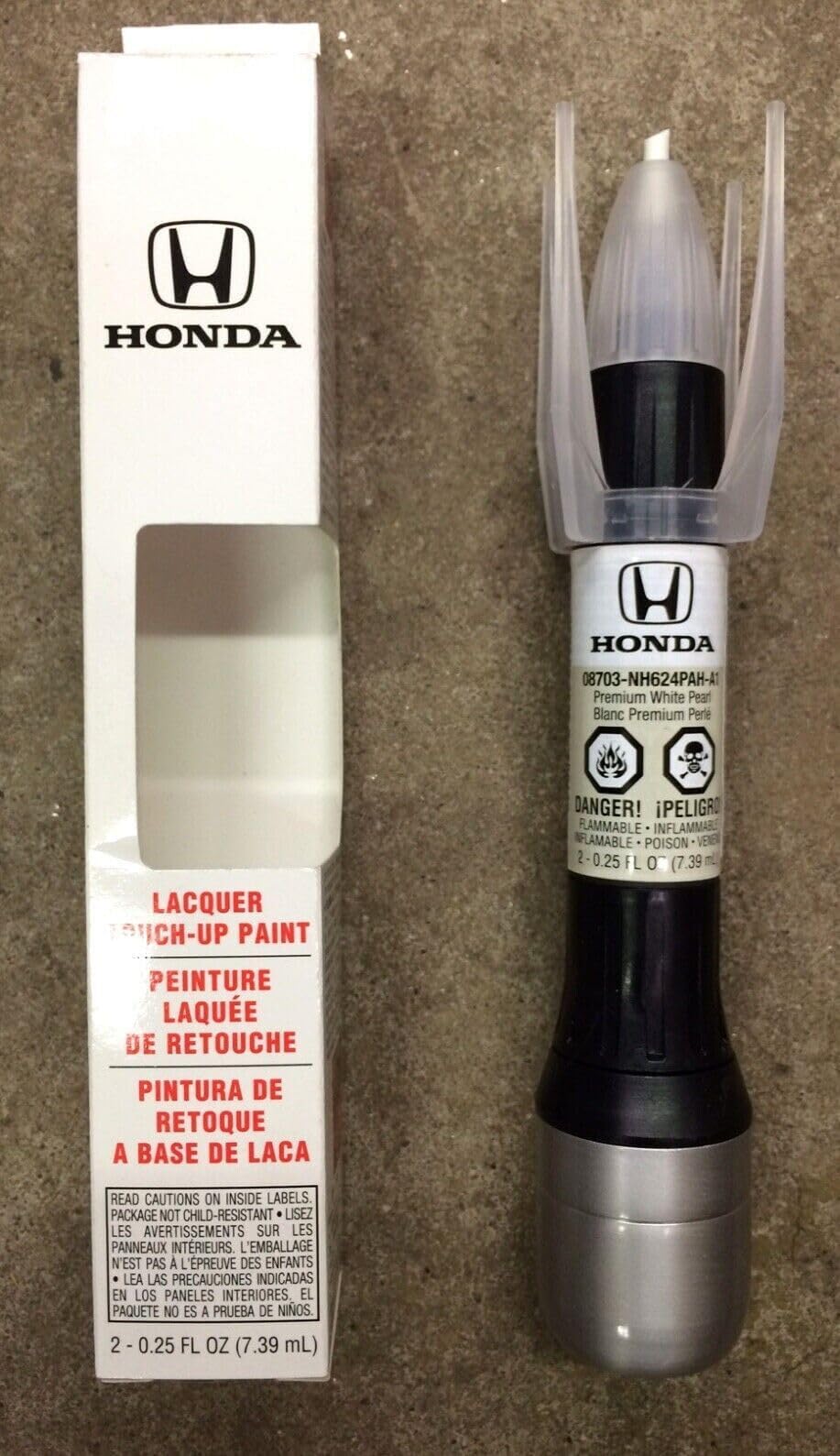 Genuine 08703-NH624PAH-A1 Premium White Pearl Touch-Up Paint Pen (.44 fl oz, Paint Code: NH624P)