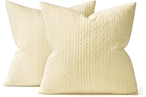 MIULEE Decorative Throw Pillow Covers 18x18 Light Yellow: Embrace Comfort and Style for Your Home