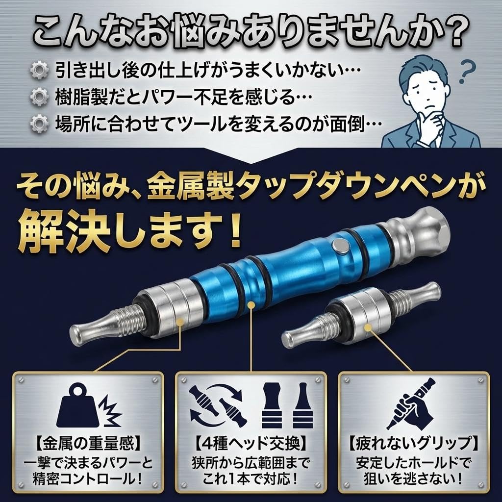 Amazon.co.jp: JUSTVEL デントリペア 車 へこみ 修理 補修ツール 【誰