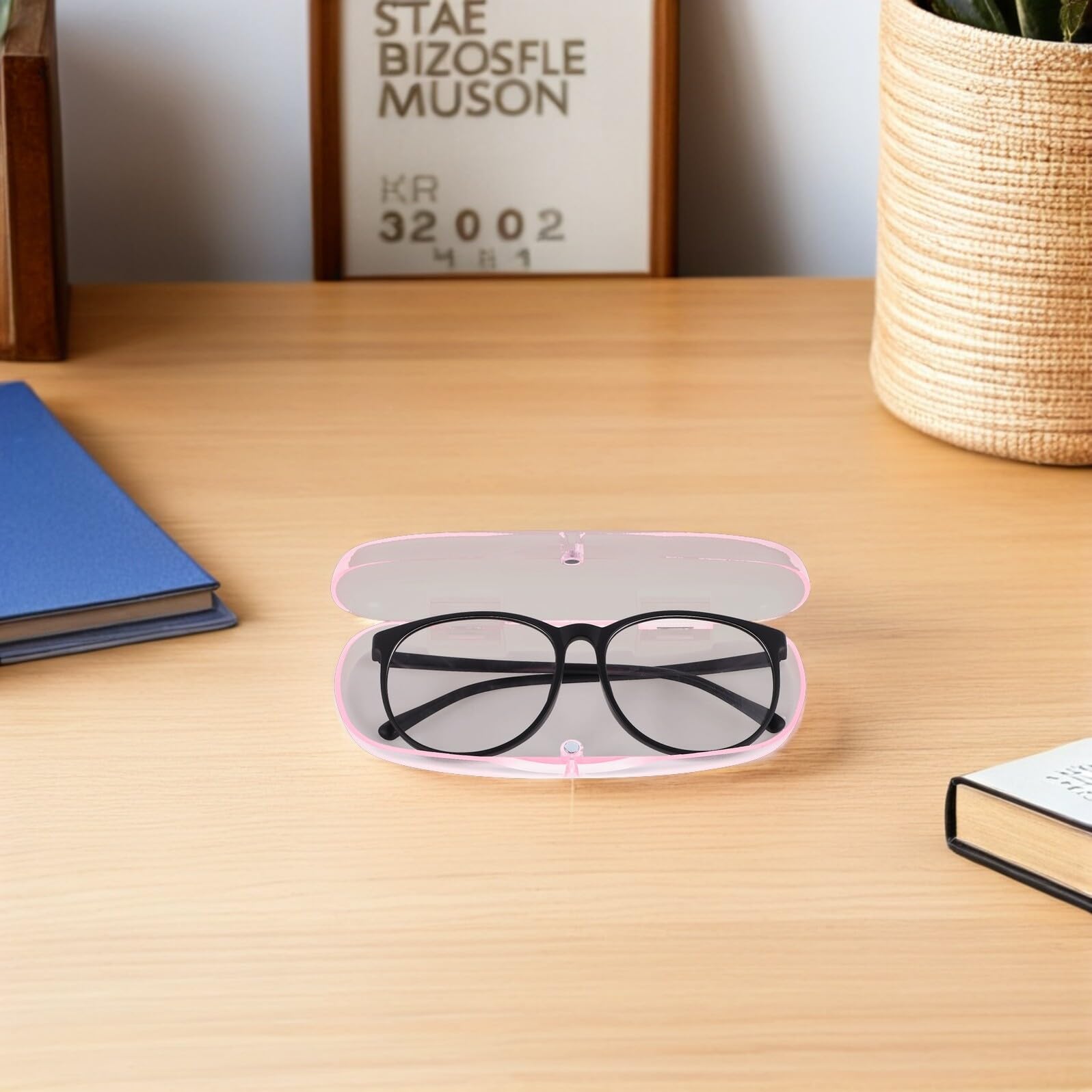 10pezzi Scatola Porta Occhiali Rigida Trasparente Opaca Custodia Protettiva Antiurto Portatile Per Occhiali Da Sole Vista Contenitore Per Da Donna Uomo