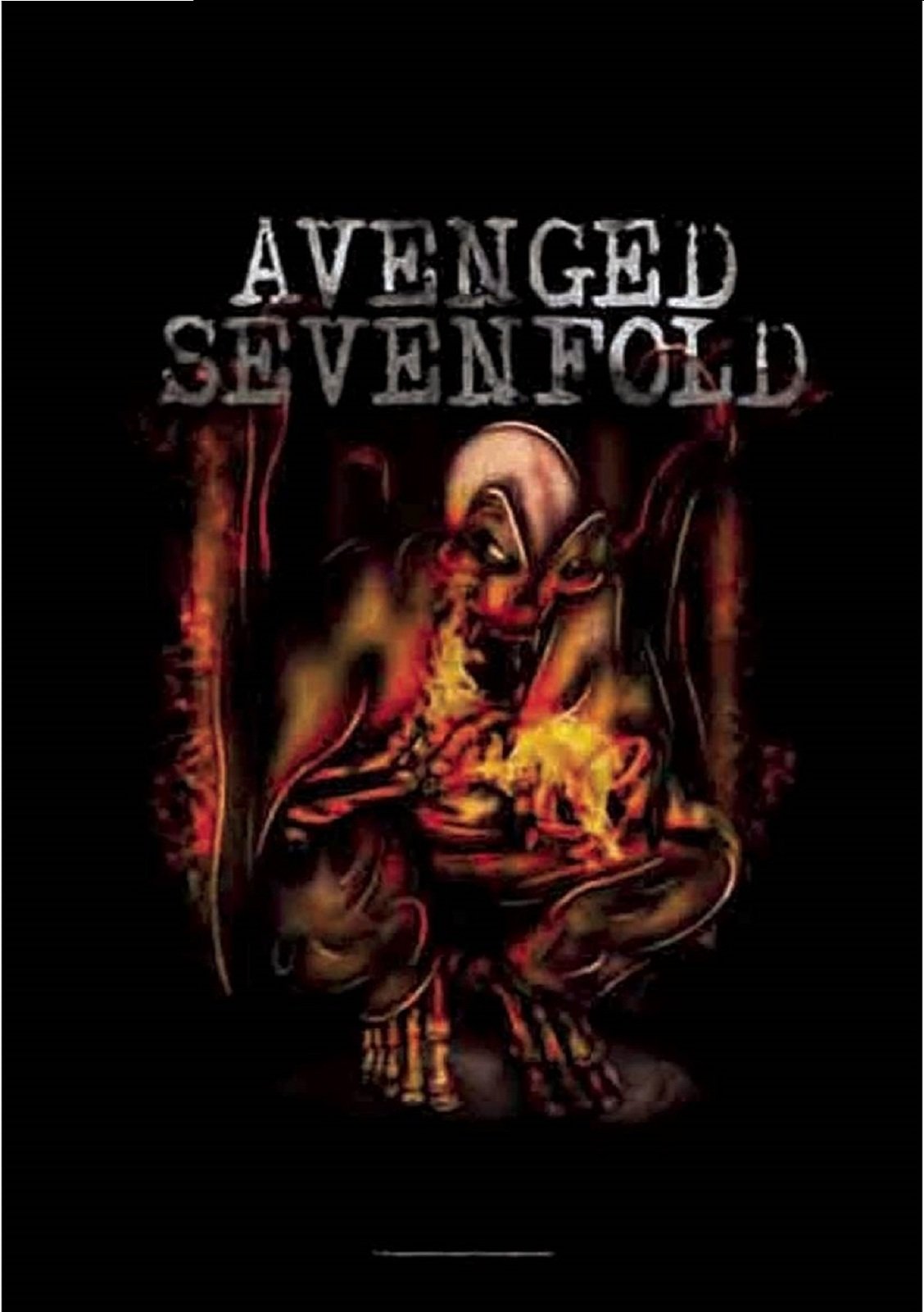 Avenged Sevenfold Poster Fire Bat Official New Textile Flag 75cm x