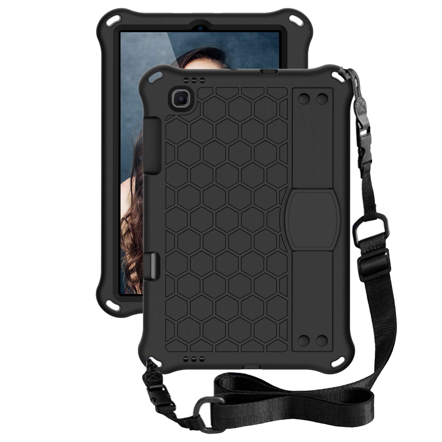 for Samsung Galaxy TAB S6 lite 10.4 (2020) P615/P610 Tablet Case for Kids,Durable Lightweight EVA& PC Shockproof Handle Stand Cover, Pen Holder & Shoulder Strap