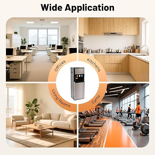 Miniatura 8 de Dispensador de enfriador de agua de carga inferior, dispensador de agua caliente de botella de 5 galones, con 3 ajustes de temperatura, enfriador de