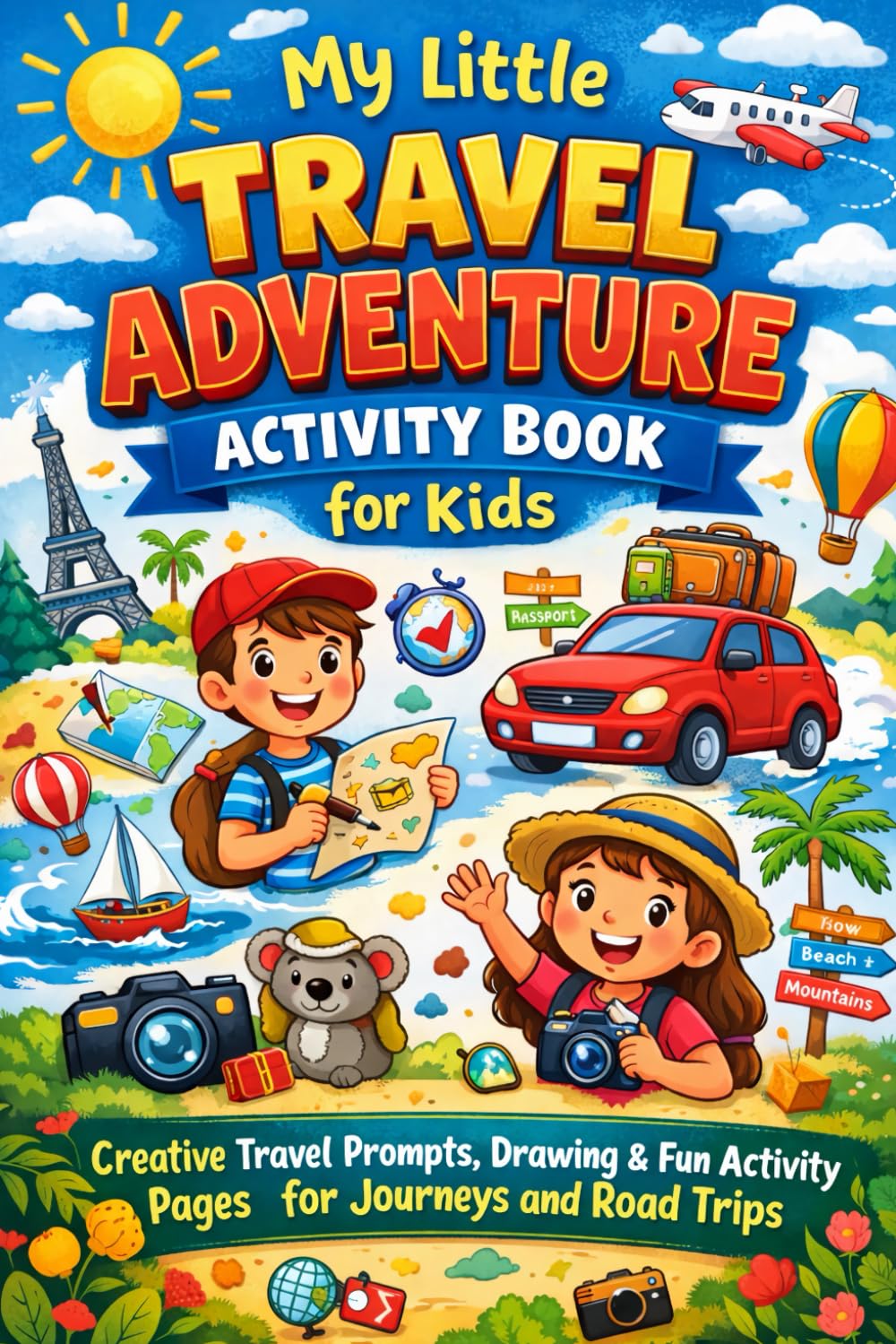 My Little Travel Adventure Activity Book for Kids: Creative Travel Prompts, Drawing & Fun Activity Pages for Journeys and Road Trips