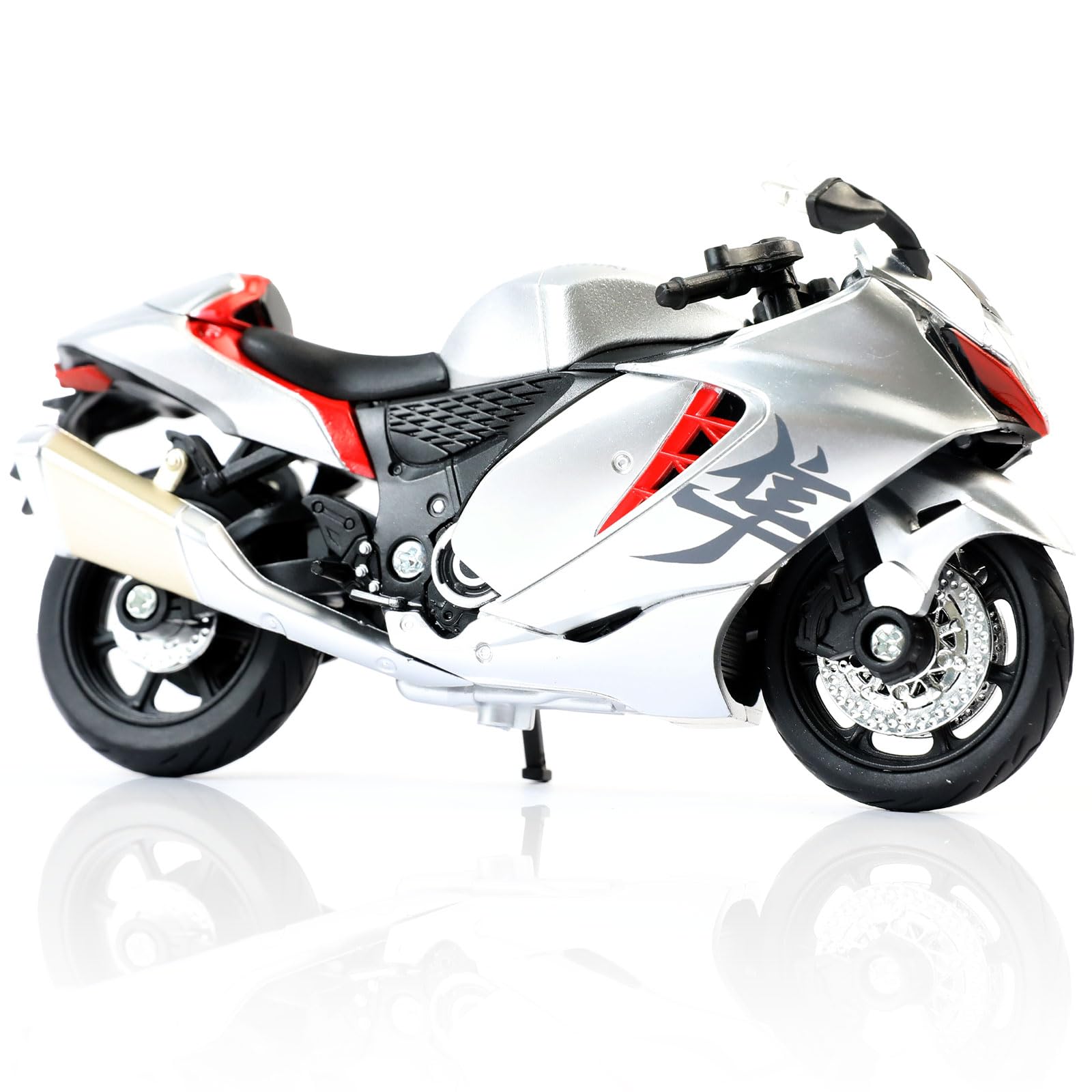 Risopen 1:12 Motorcycle Model Toy for BMW S1000RR Metal Die-cast with Plastic Motorcycle Model No Assembly Required Mini Finished Moto Gift for Adult(White) — view 20