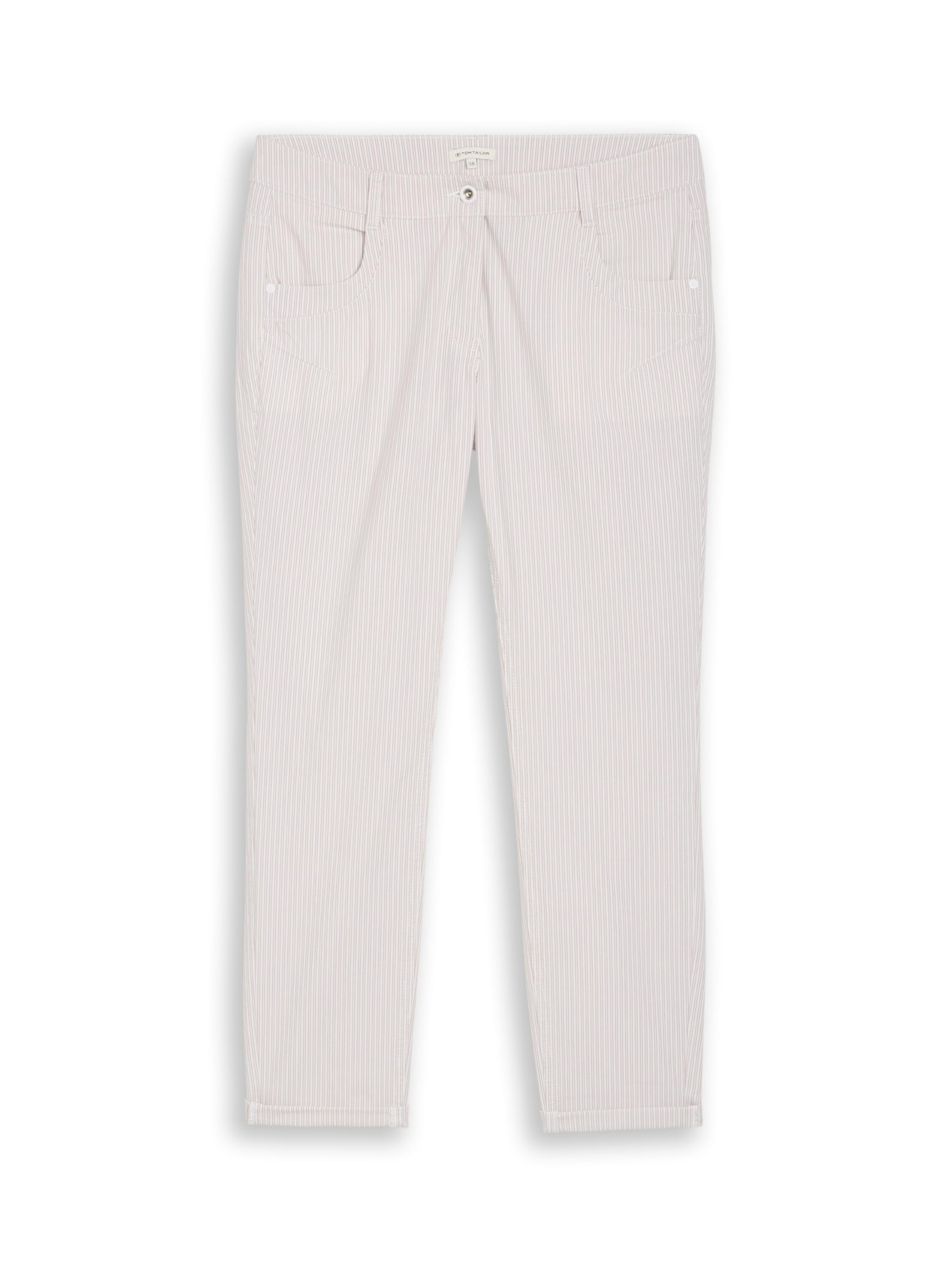 TOM TAILOR Damen TTTAPERED Relaxed Stoffhose mit Streifen