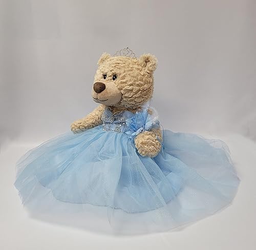 Miniatura 2 de KINNEX COLLECTIONS SINCE 1997 Oso de peluche de membrillo de 20 pulgadas con vestido (pieza central) ~ B16632-4 (azul bebé)