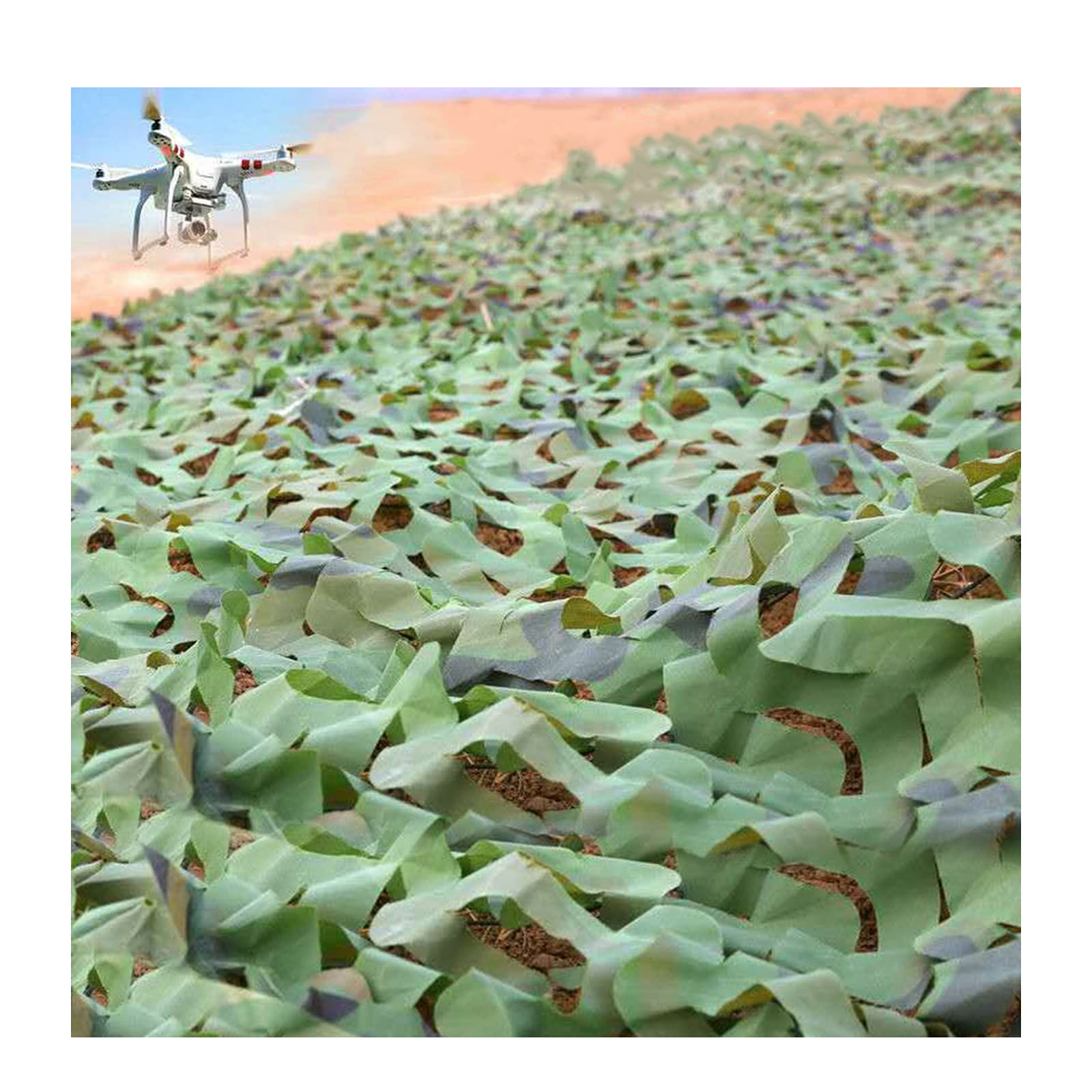 Oudini 10*15M(32.81*49.21Ft) Camo Netting,Camo Net,Hunting Blind, Camouflage Net, Bulk Roll, Mesh, Cover For Sun Shade, Camping, Outdoor/10 * 15M(32.81 * 49.21Ft)