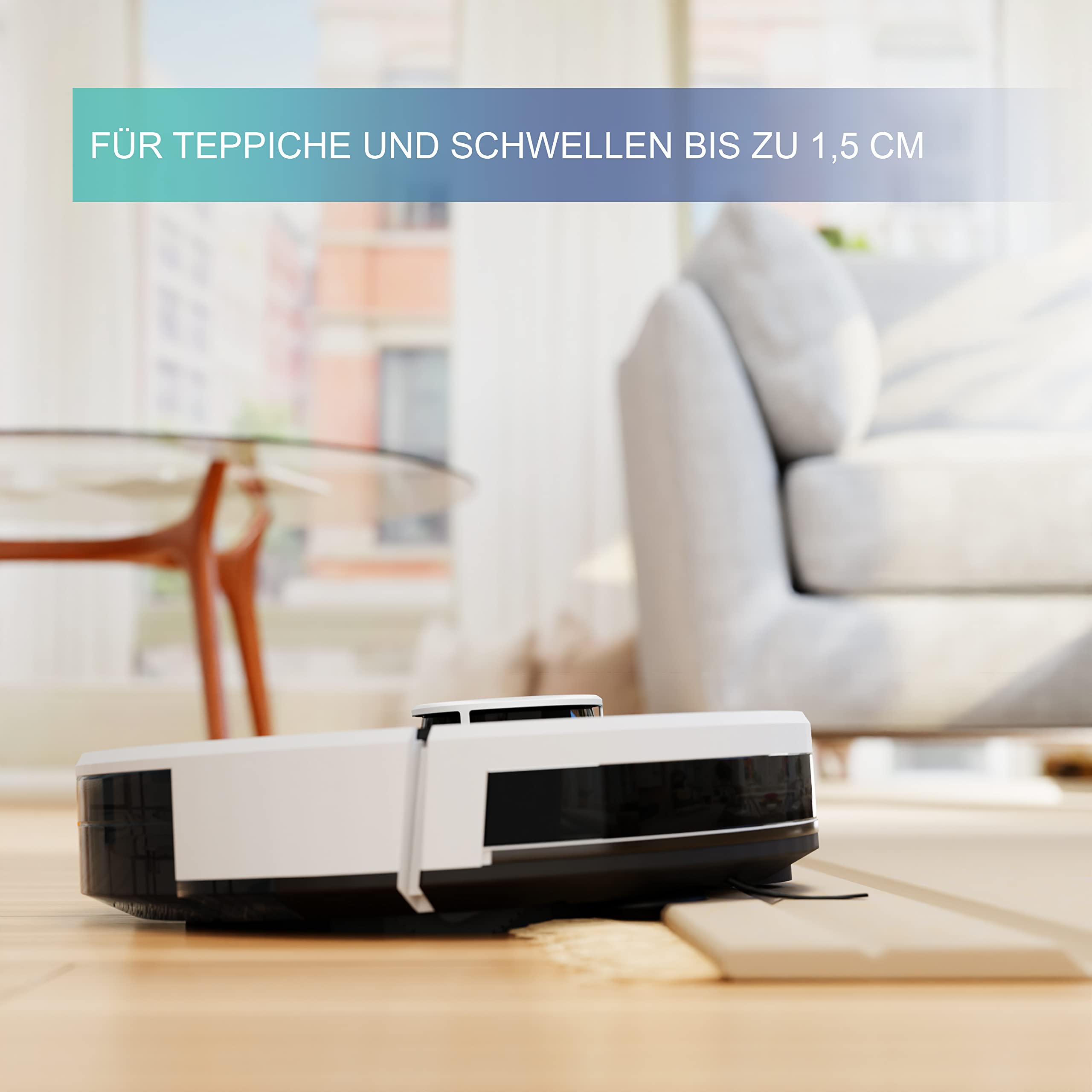 XORO Leistungsstarker Saugroboter HSR 200 mit Wischfunktion, Lasernavigation, Alexa/Google Home, Echtzeit Mapping, Staubsauger-Roboter ideal für Tierhaare