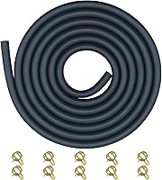Vista 1 de Strongthium 3/16 Fuel Line Hose Set with 10 Pieces Clamps Rubber Gas Tube for ATV Go-carts Mini Bikes 196cc 212cc 6.5hp 5.5hp 8hp 9hp 11hp 13hp