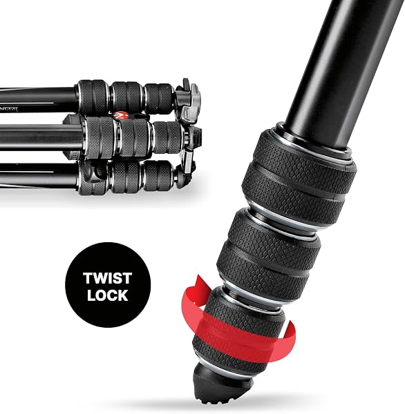 Manfrotto Befree Advanced Camera Tripod Kit with Twist Closure, Travel Tripod Kit with Ball Head, Portable and Compact, Aluminium Kit for DSLR, Reflex, Mirrorless, Camera Accessories - 5