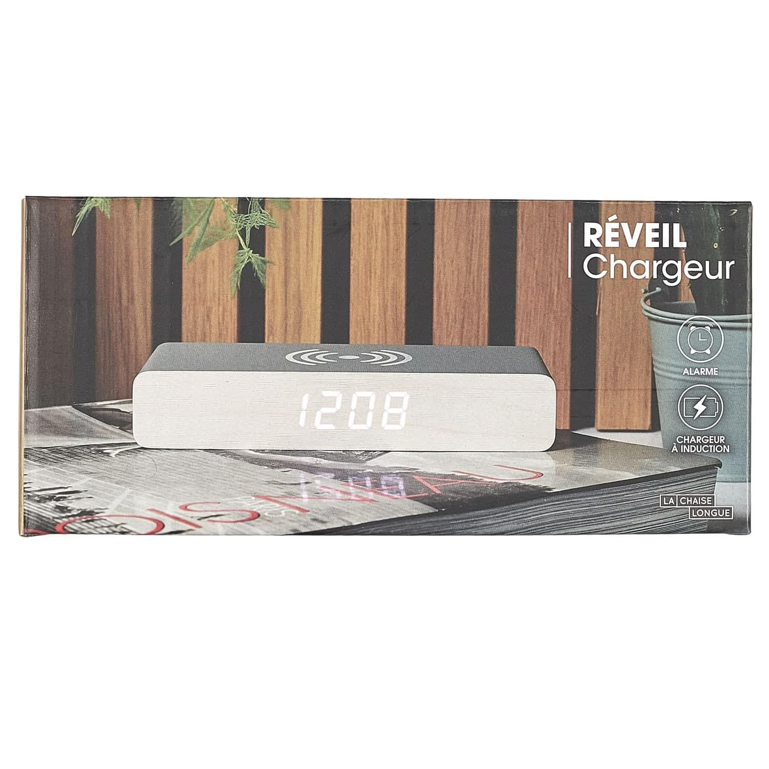 Générique Réveil Chargeur à Induction - Gris