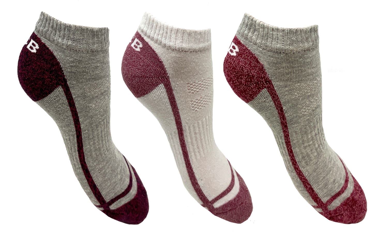Jcb Women's Assorted - Trainer Liner Socks - 3 Pack - Uk 4-8, Eur 37-41 - Active Sport Socks