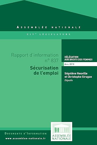 Rapport d'information sur le projet de loi relatif à la sécurisation de l'emploi (n°774)