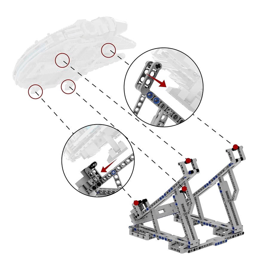 Amazon.co.jp: ミレニアムファルコン 垂直ディスプレイ