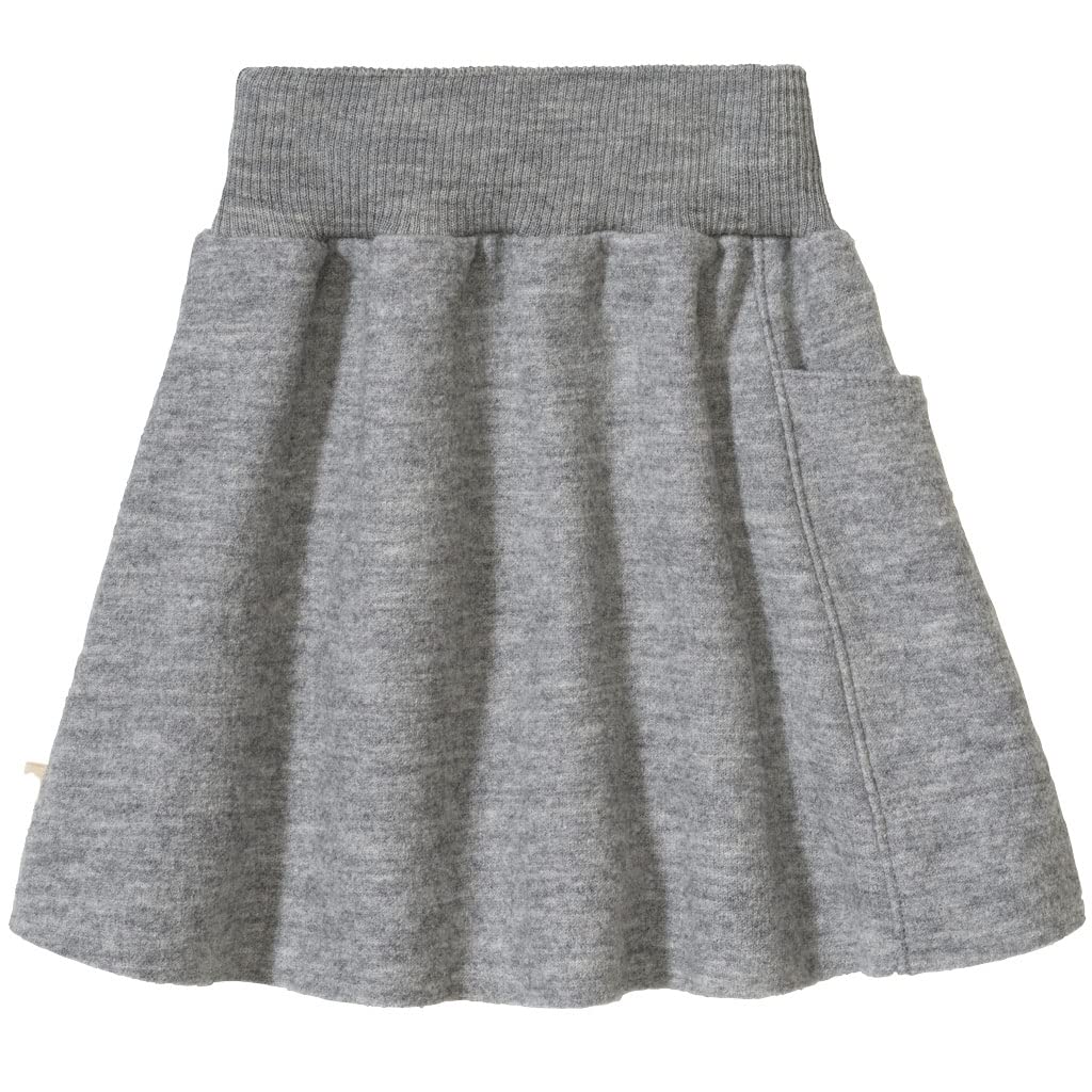Disana Walk-Rock, Leichter Rock mit elastischem Bund für das ganze Jahr | 100% Bio-Merinowolle GOTS, IVN Best | Baby Kleinkind Kind Mädchen | Made in Germany | Orange Gr. 122-128