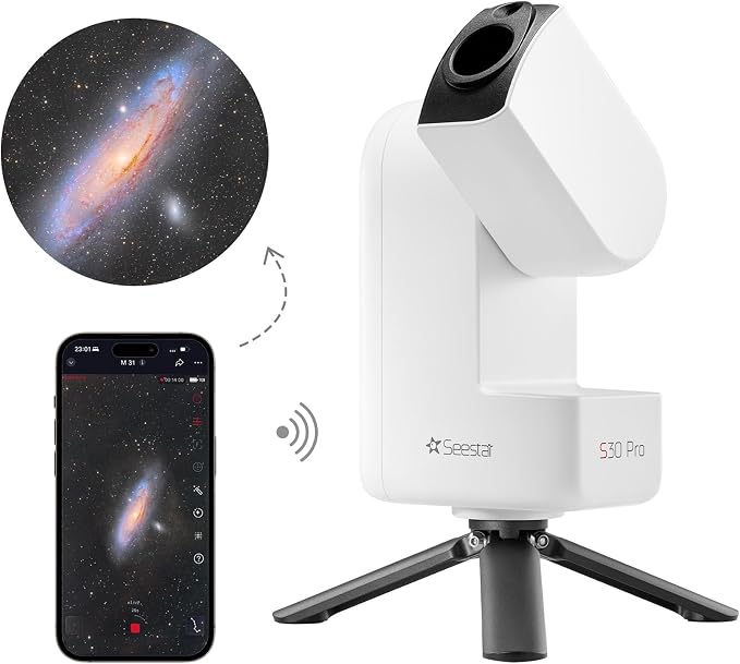 Telescopio astronómico ZWO S30 Pro con cámara dual 4K y auto seguimiento miniatura 2