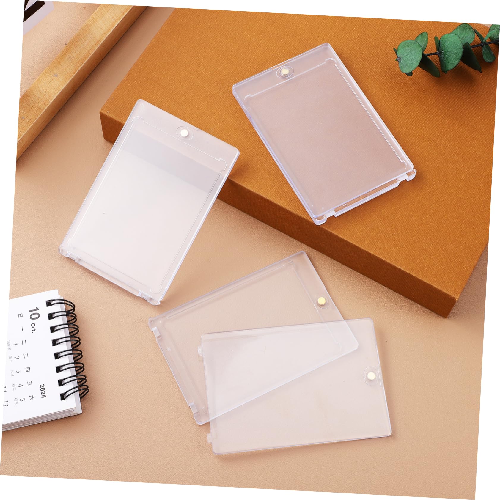 TOYANDONA 18 Pezzi Porta Carte Magnetici in Ps, Protezione per Carte da Gioco e Collezionabili, Chiusura Magnetica e Visibilità Chiara, Uso Versatile