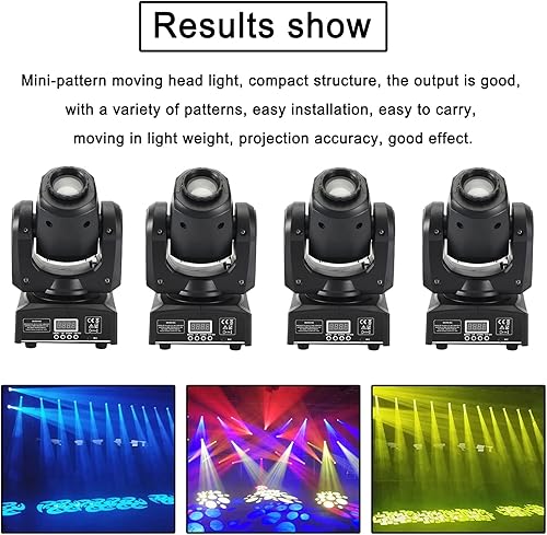 Miniatura 3 de Frezon 4 luces de cabeza móvil, 8 gobo, iluminación de escenario, RGBW, LED, DJ, DMX Beam Bar Disco Party Light para club, DJ Show, alquiler,