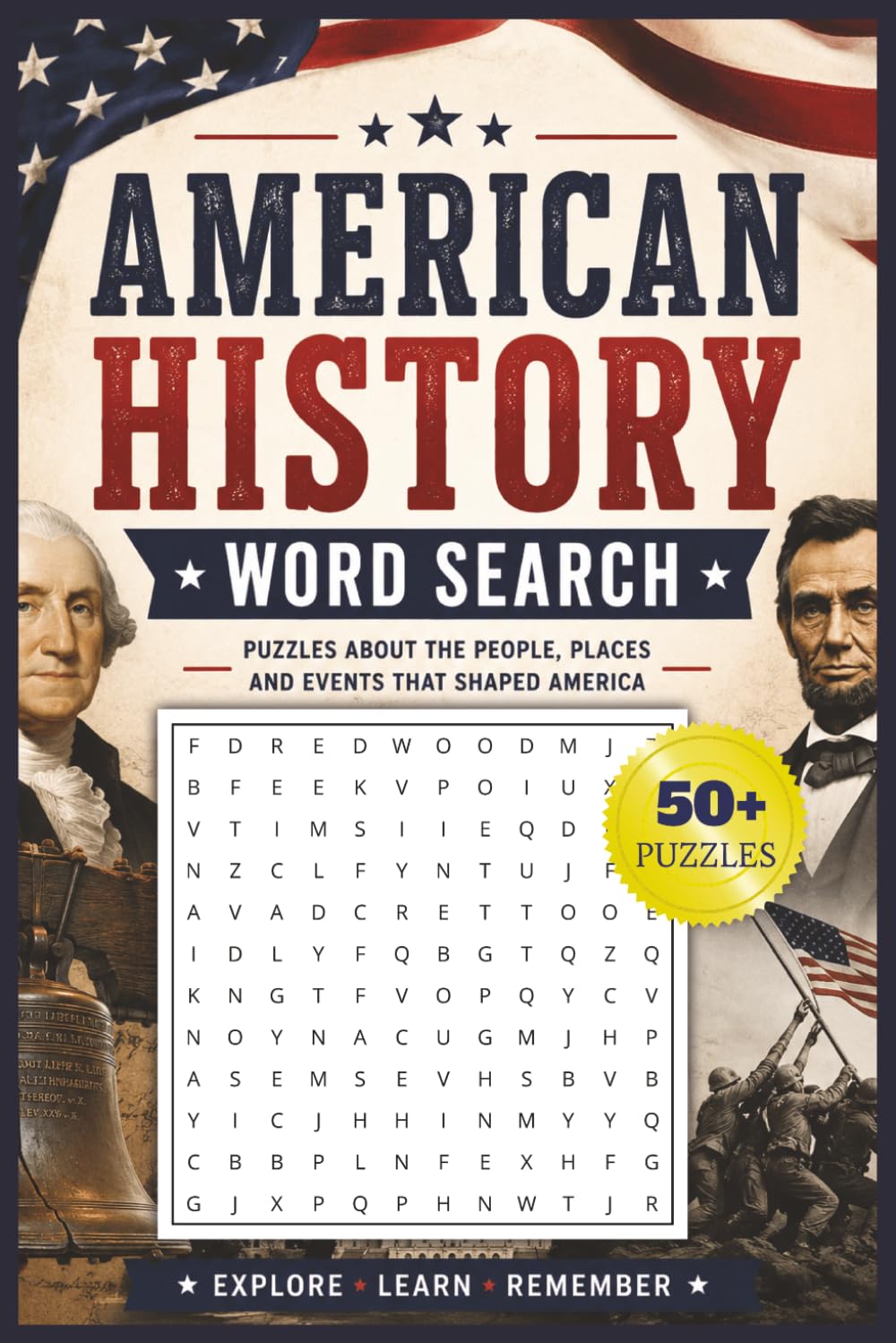 American History Word Search Puzzle: Word Searches with Easy to Read Print about American History, American Culture, USA and More | 6x9 inches, 110 ... Puzzles ... Great for Vacations and Holidays