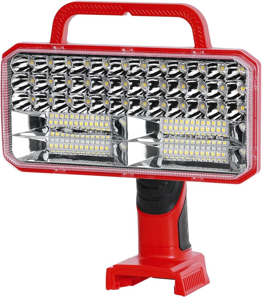 40W Cordless 4200LM LED Flashlight for Milwaukee M18 18V Li-Ion Battery, Work Light with USB Charging Port for Camping, Hiking, Job Site, Indoor & Outdoor Use