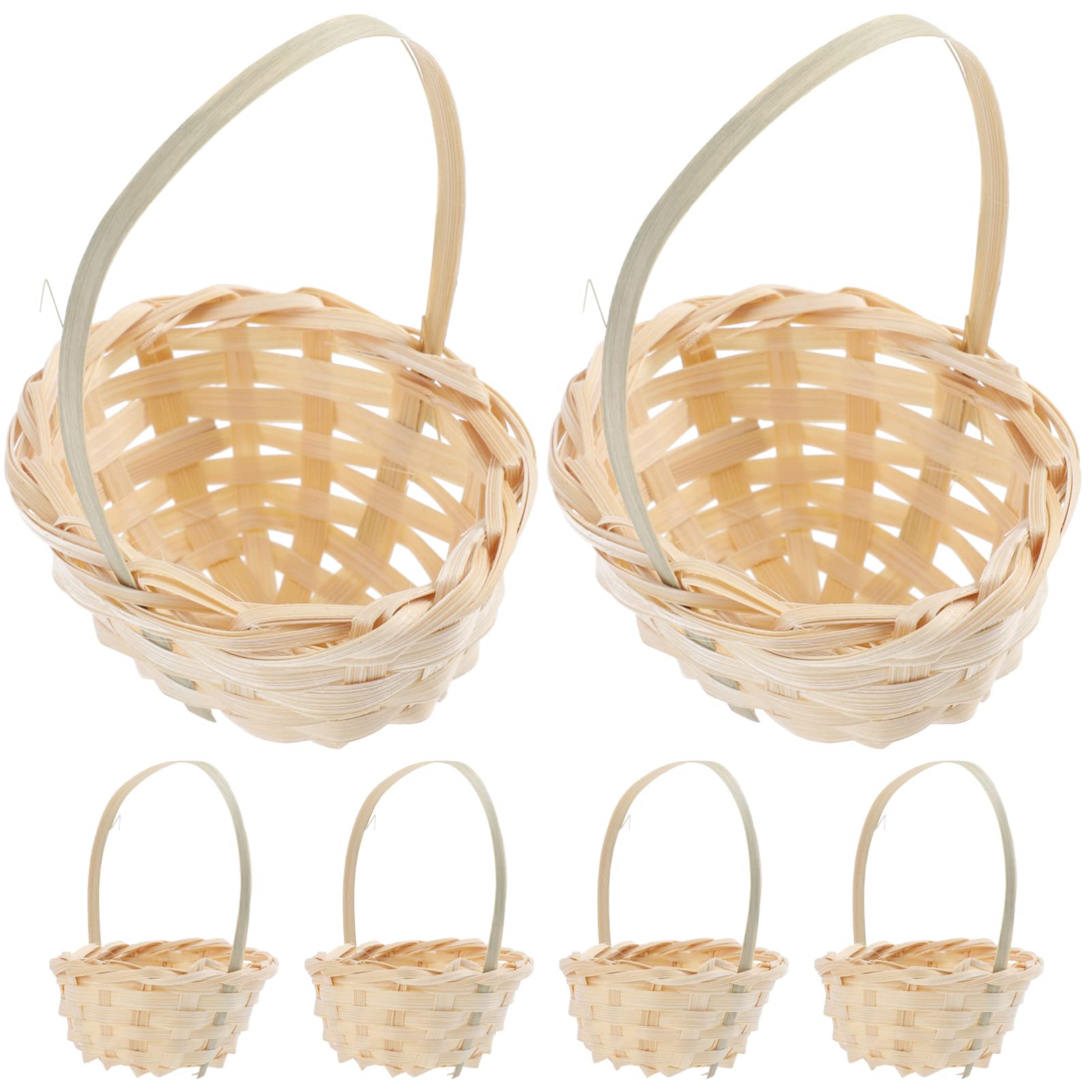 Garneck 5 Pièces Mini Paniers Tissés Lot De Petits Paniers Rustiques Pour Cadeaux De Mariage De Fête