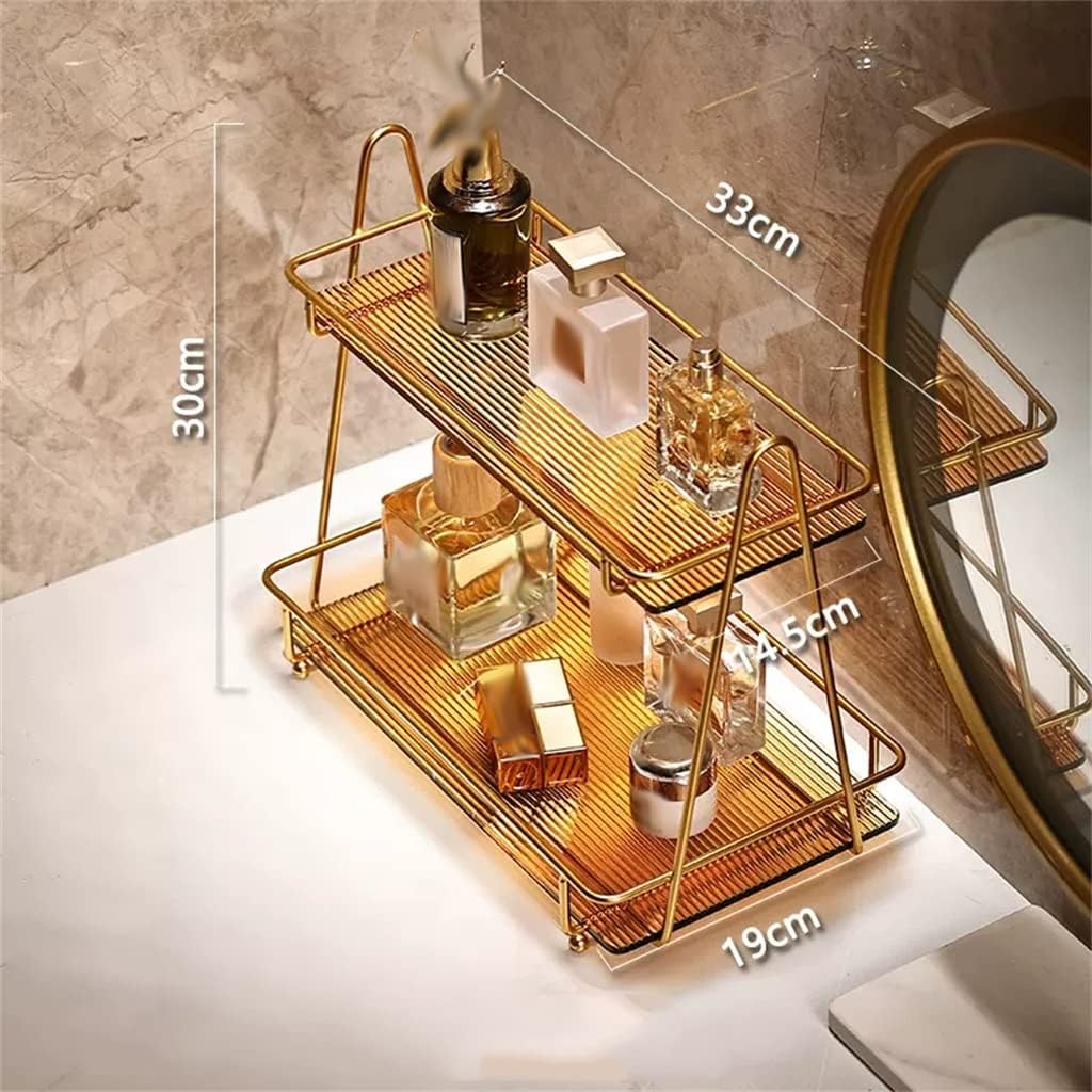 Acrylic Desktop Dressing Table Rack Costic Storage Box Mask Lipstick Box Storage Basket (Color : E, Size : Multi-layer) (D Multi) image 4