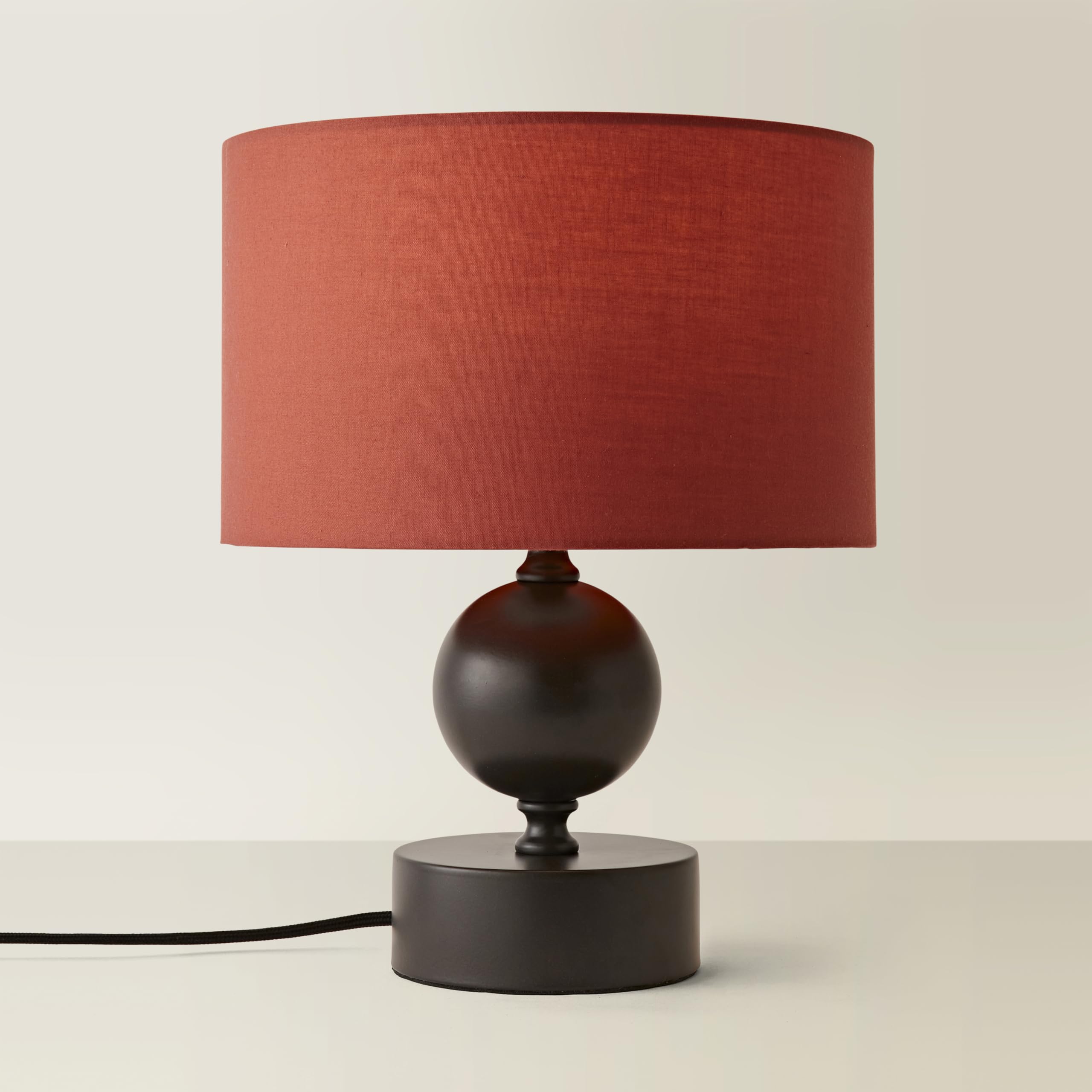 ValueLights | Anthony Candlestick Table Lamp with Rust Drum Shade | Table Lamps & Home Improvements Essential