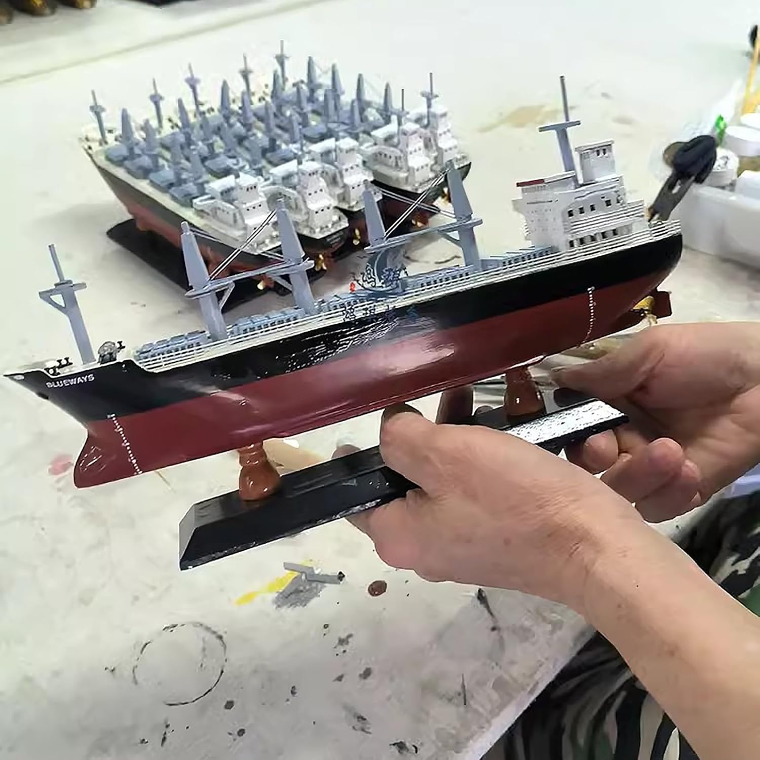 Blueways クルーズ船模型 威海座礁クラフト船模型 孤独でロマンチック