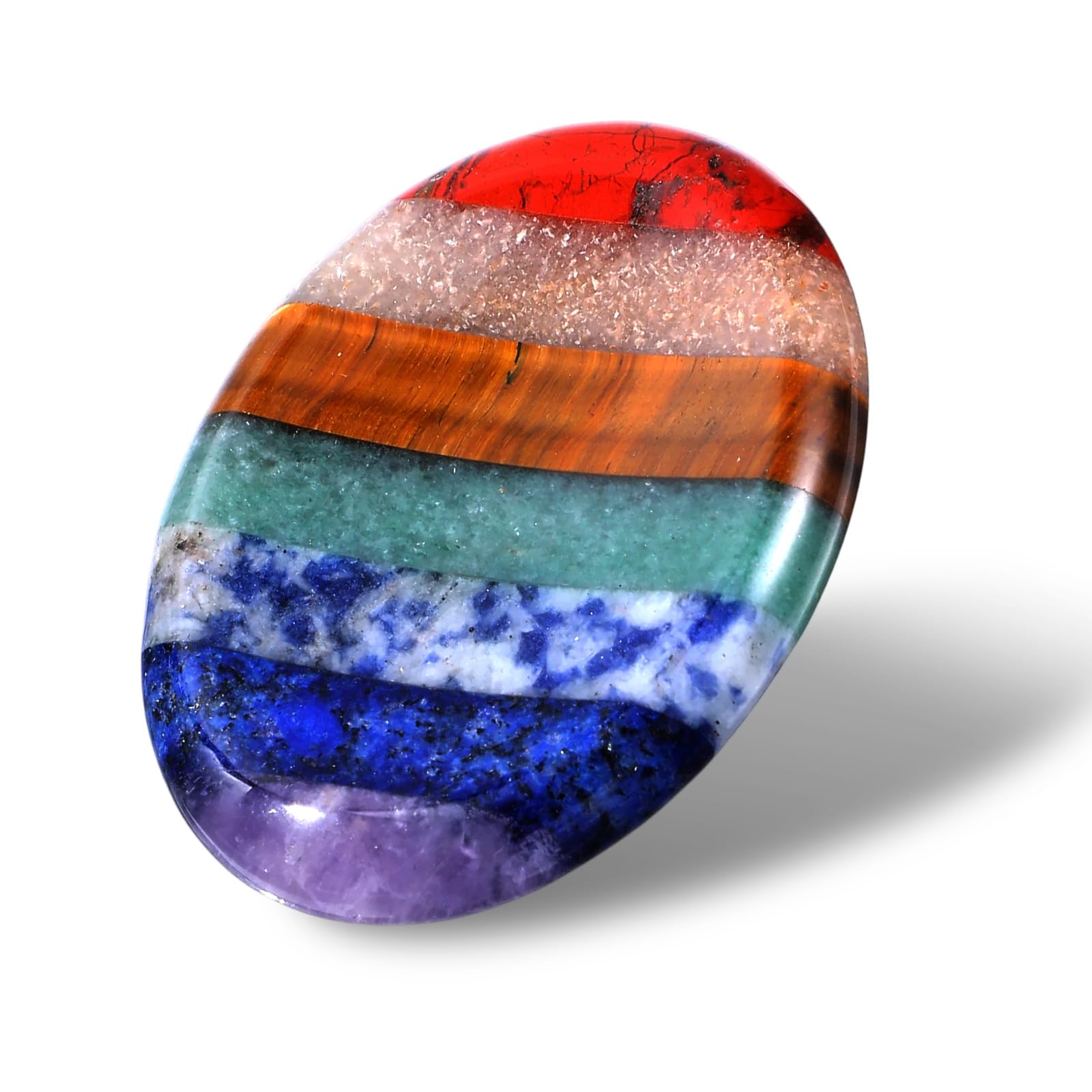 Sibba Chakra Kristalle Daumen Kristall Palm Pocket Handschmeichler Stein Chakra Massagestein Steine Oval Edelsteine Glückssteine Kristalle Edelsteine Glücksbringer Sorgensteine für Meditation Geschenk