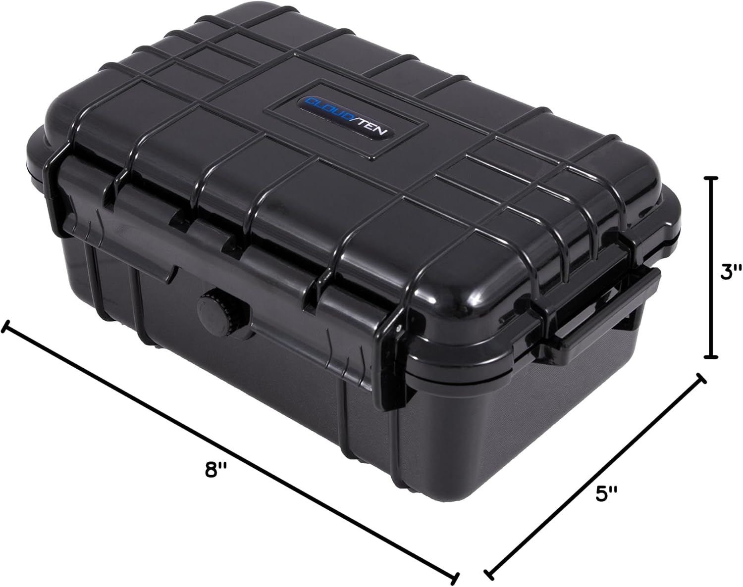 CLOUD/TEN Medium Smell Proof Case 8 inch Odor Resistant Storage Box Container for Travel