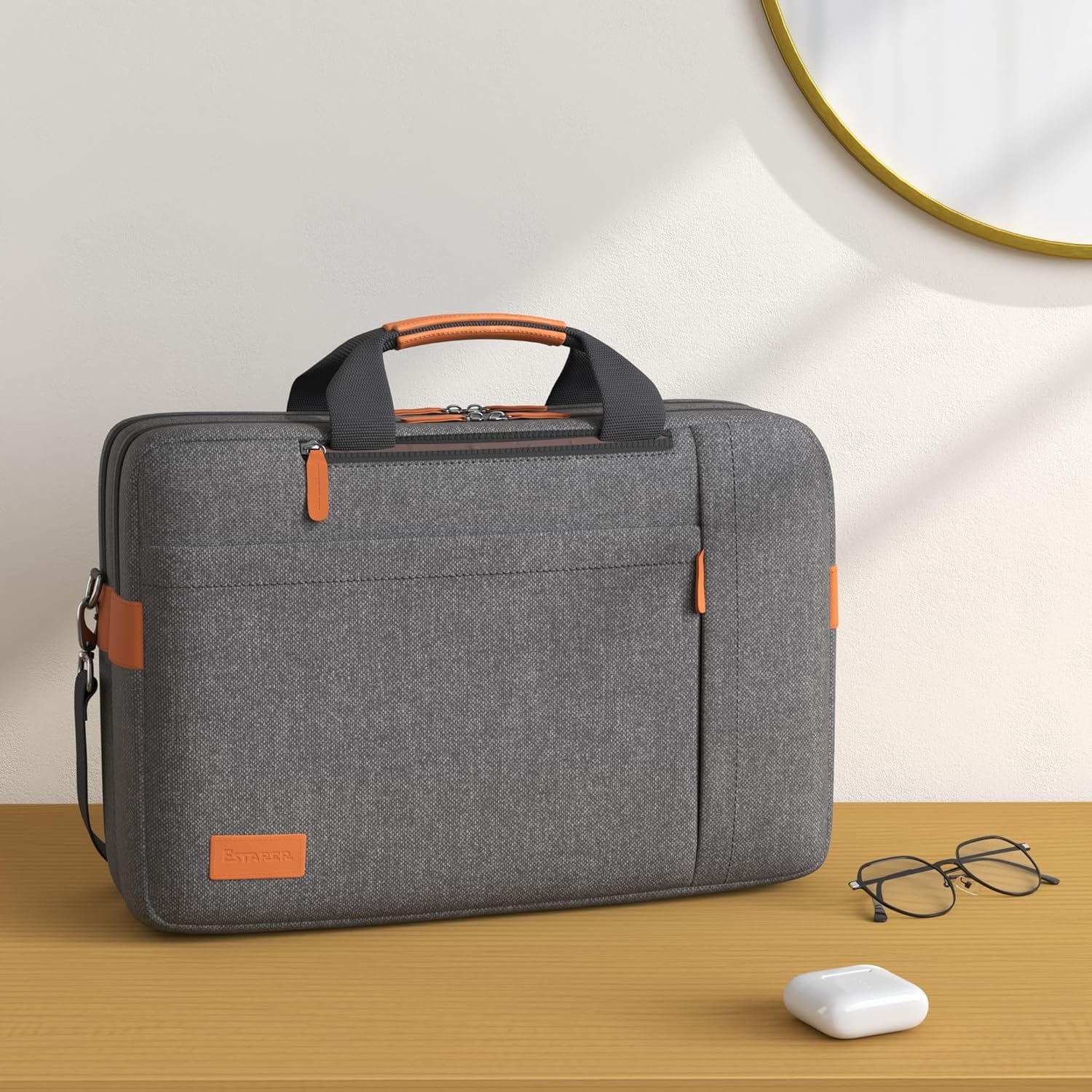ESTARER umwandelbar Rucksack Laptoptasche Umhängetasche Messenger Bag 17/17,3 Zoll Multifunktions Tasche für Business/Schule/Reisen