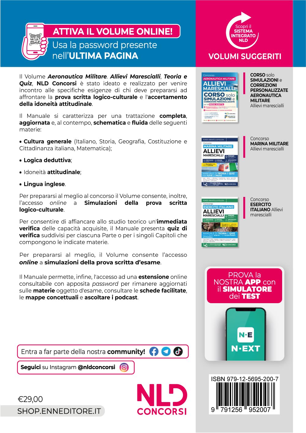 Concorso allievi marescialli aeronautica militare. Manuale di teoria e quiz per tutte le prove 2026. Con espansione online