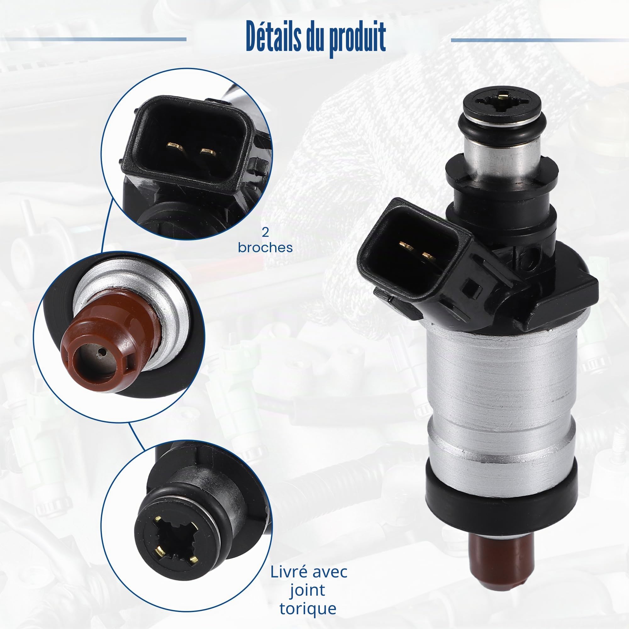 A ABSOPRO Buse D'Injecteur De Carburant Pour Honda Civic 96-02 4 Pièces