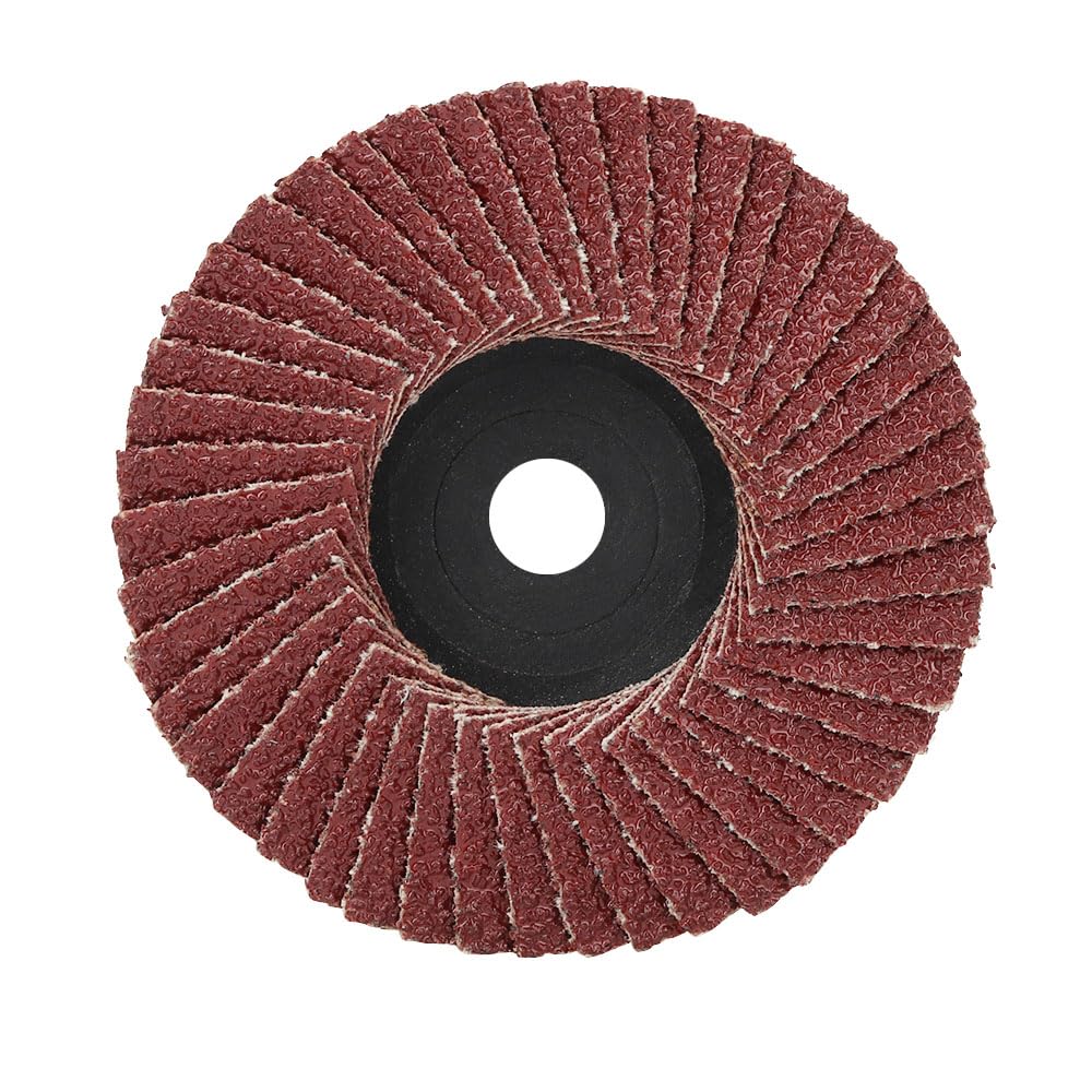 SI FANG 6 dischi lamellari da 75 mm, mini dischi abrasivi in ceramica in zirconio, accessori per smerigliatrice angolare, per metallo, legno, plastica, rimozione ruggine e sbavatura