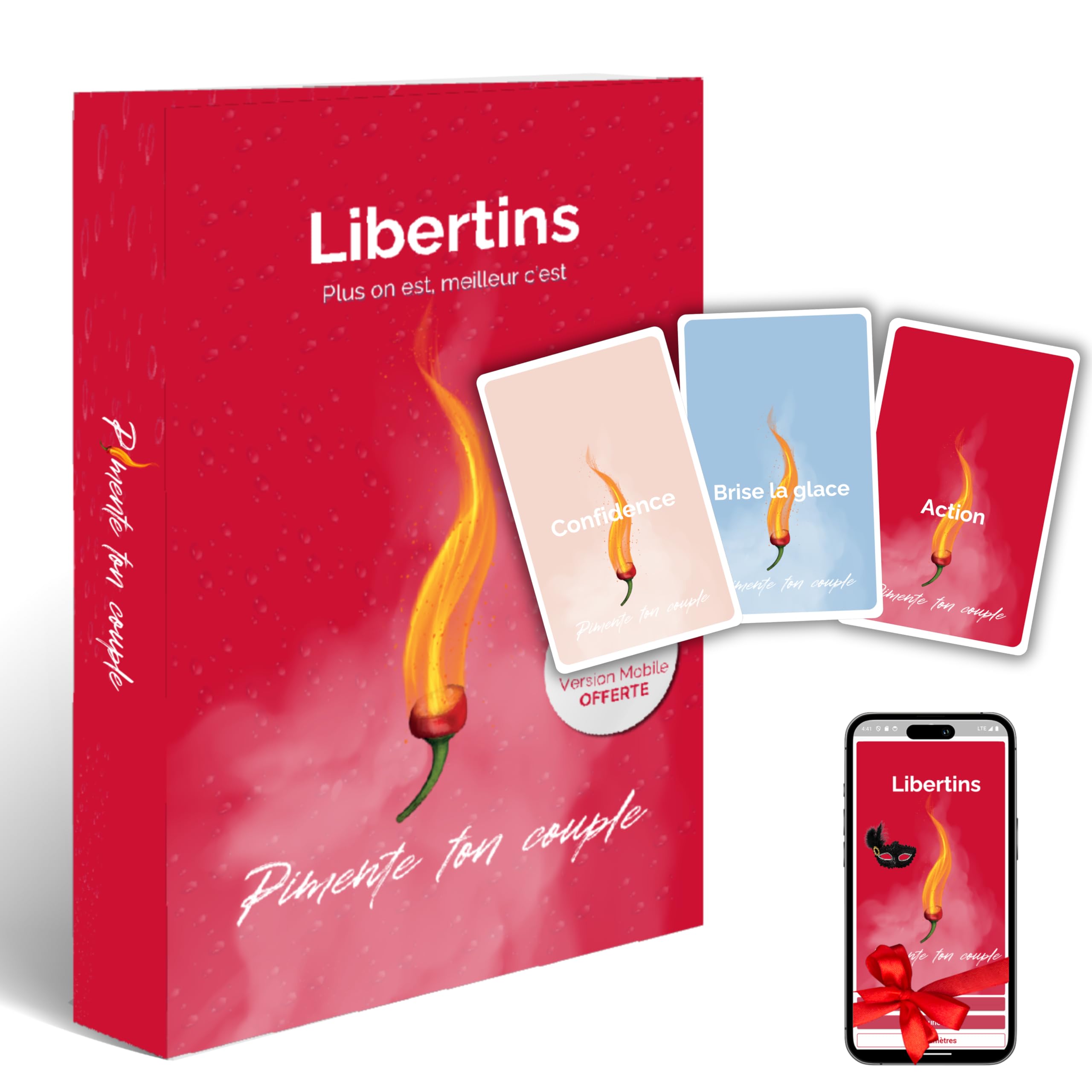 Libertin – Card Game for Curious and Open Minded Couple – Board Game – Free Mobile Version