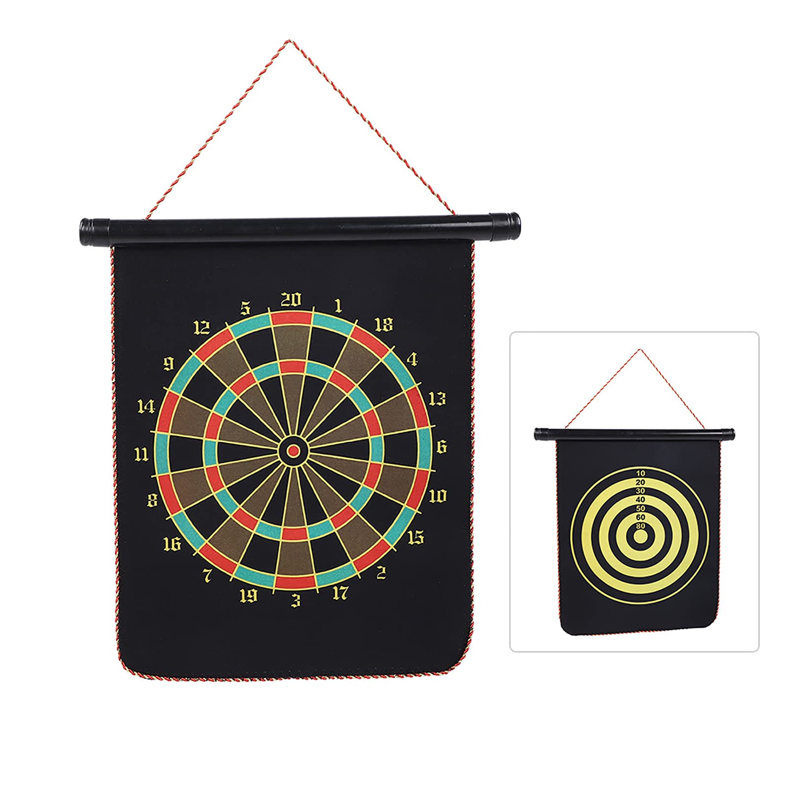 Children's Double-Sided Magnetic Dartboard, 12-Inch Thickened Reversible Dartboard, Comes with 4 Darts, Suitable for Children and The Whole Family to Play Together Leisure Sports Fun
