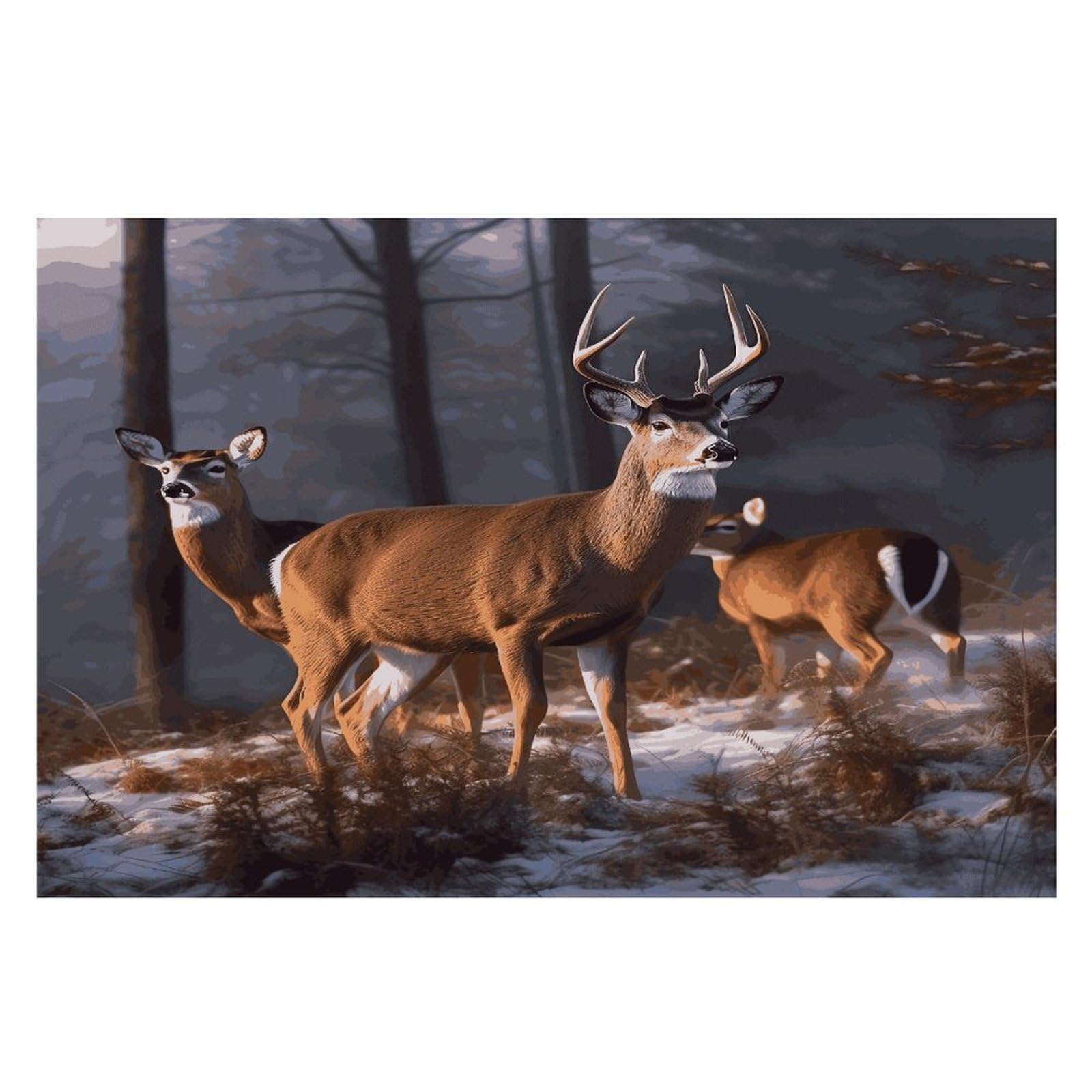 Placemats Placemats Deers Placement Mats for Dining Table Place Mats Suitable for Personal Dining Tables Dinner Parties BBQ Weddings