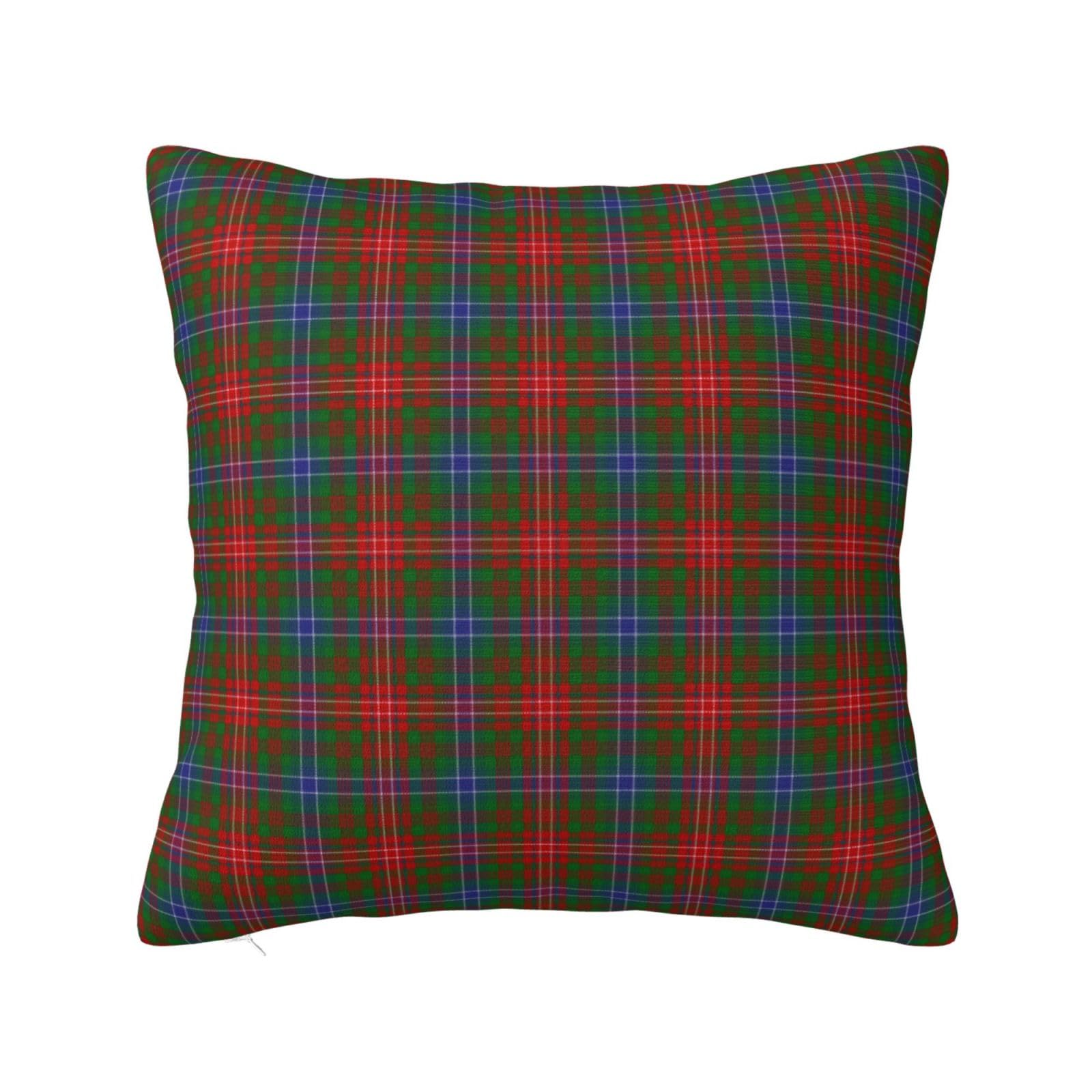 Scottish Clan Wilson Tartan Plaid Pillowcase 22"x22"