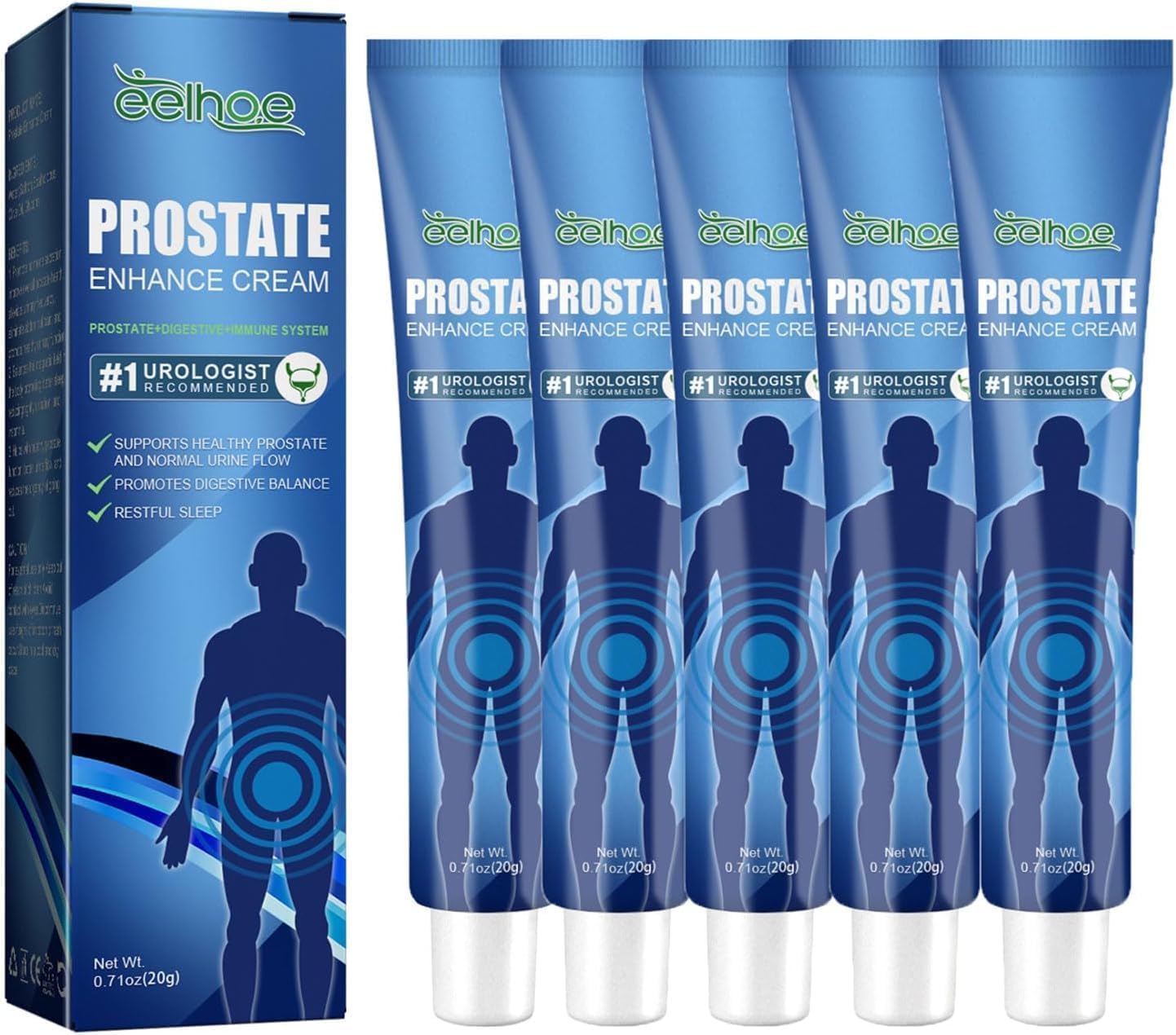 Prostamax+ Prostate Enhance Cream, Prostate Enhance Cream, Prostate Care Cream, Prostate Relief Cream, Prostate Care Men's PowerCream, Restore Energy and Strength (5pc)