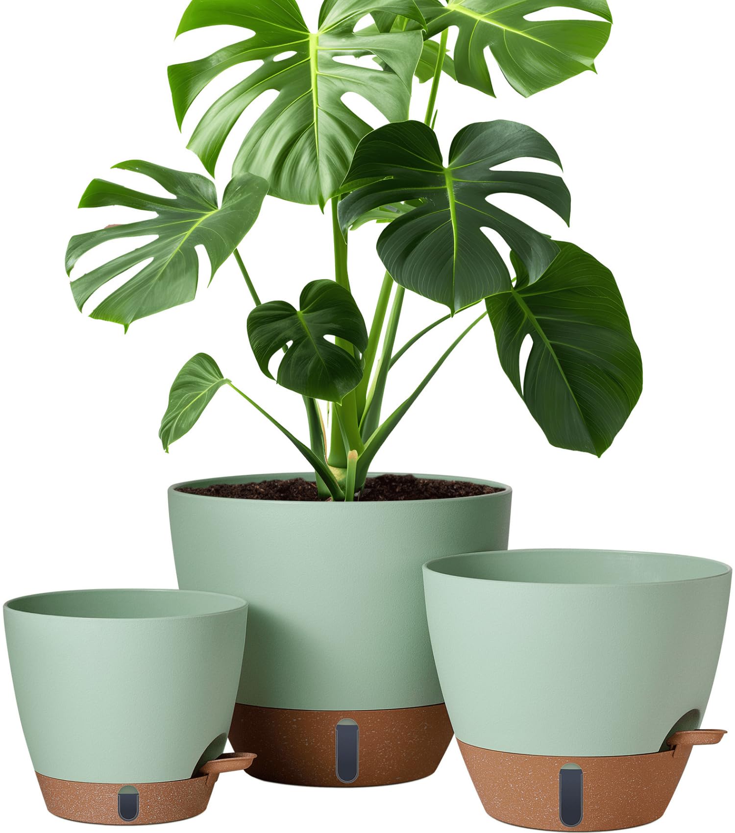 montresor 12/10/8 Inch Self-Watering Pots Set