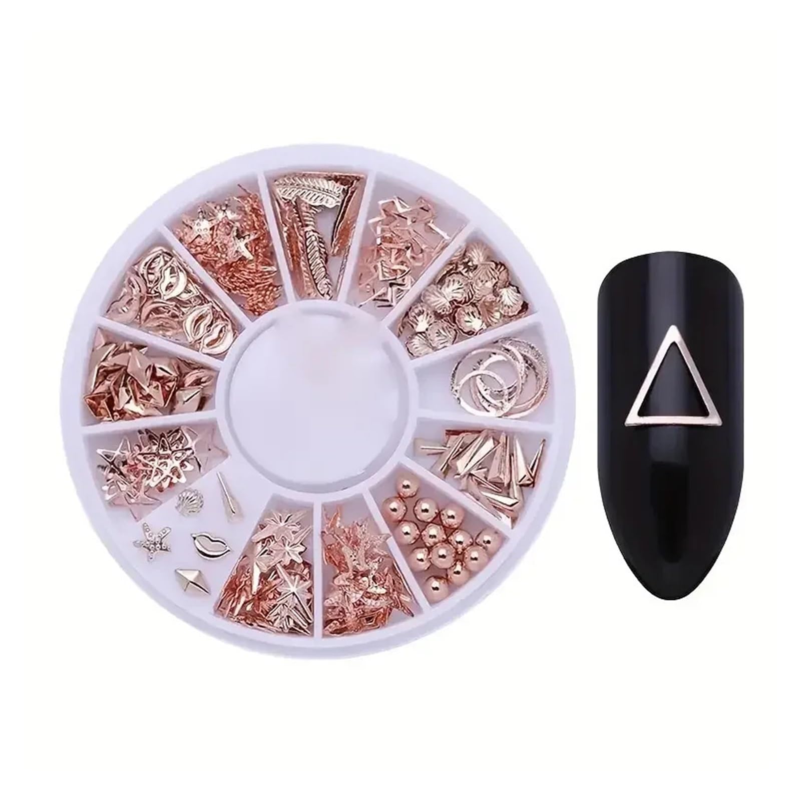 Parti for Unghie, Nail Art, Glitter, Strass, Gemme di Cristallo, Perline, Decorazioni for Manicure, Accessori, Forniture for Unghie for Professionisti(Shape 19)