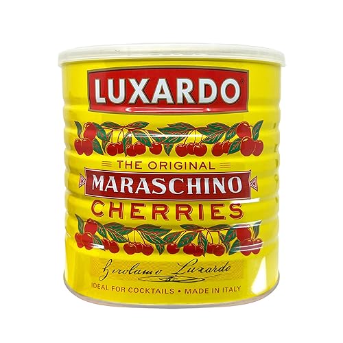 Luxardo Cerezas al marrasquino originales | Cerezas gourmet | Ideal para cócteles y postres | Producto de Italia, 6.6 libras (6.6 lbs)