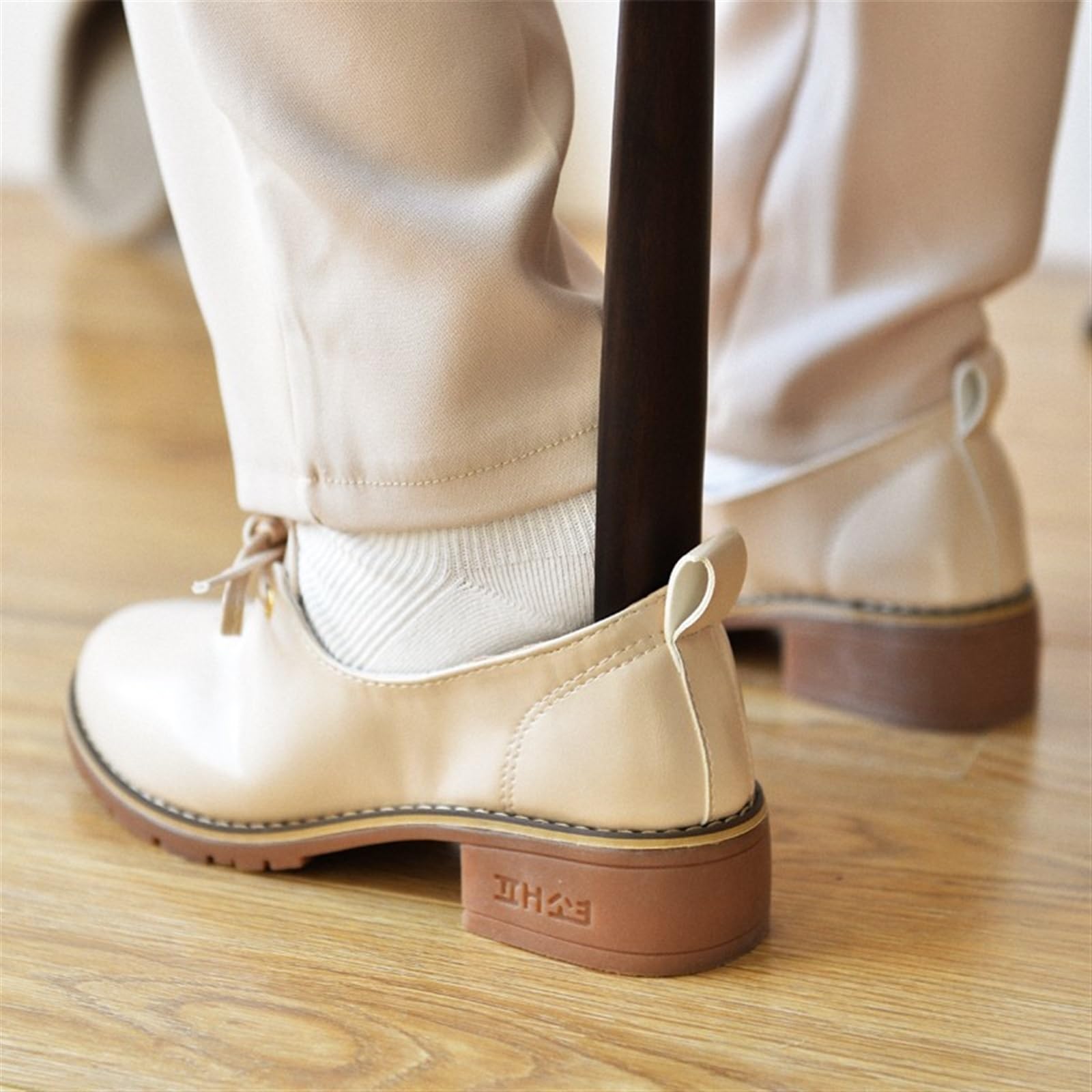 Calzadores, Calzadores Extra Largos de Madera, fáciles de Usar, for Personas Mayores y Mujeres Mayores.(65cm)