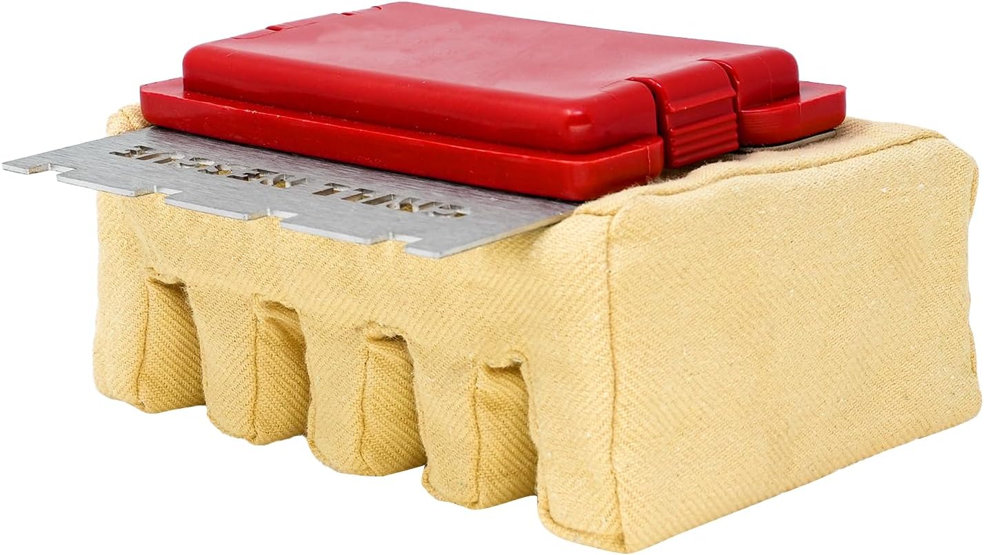 Grill Rescue BBQ Replaceable Scraper Cleaning Head, Bristle Free - Durable and Unique Tools for Cast Iron or Stainless-Steel Grates, Barbecue Cleaner (Replaceable Grill Grate Scraper Head)