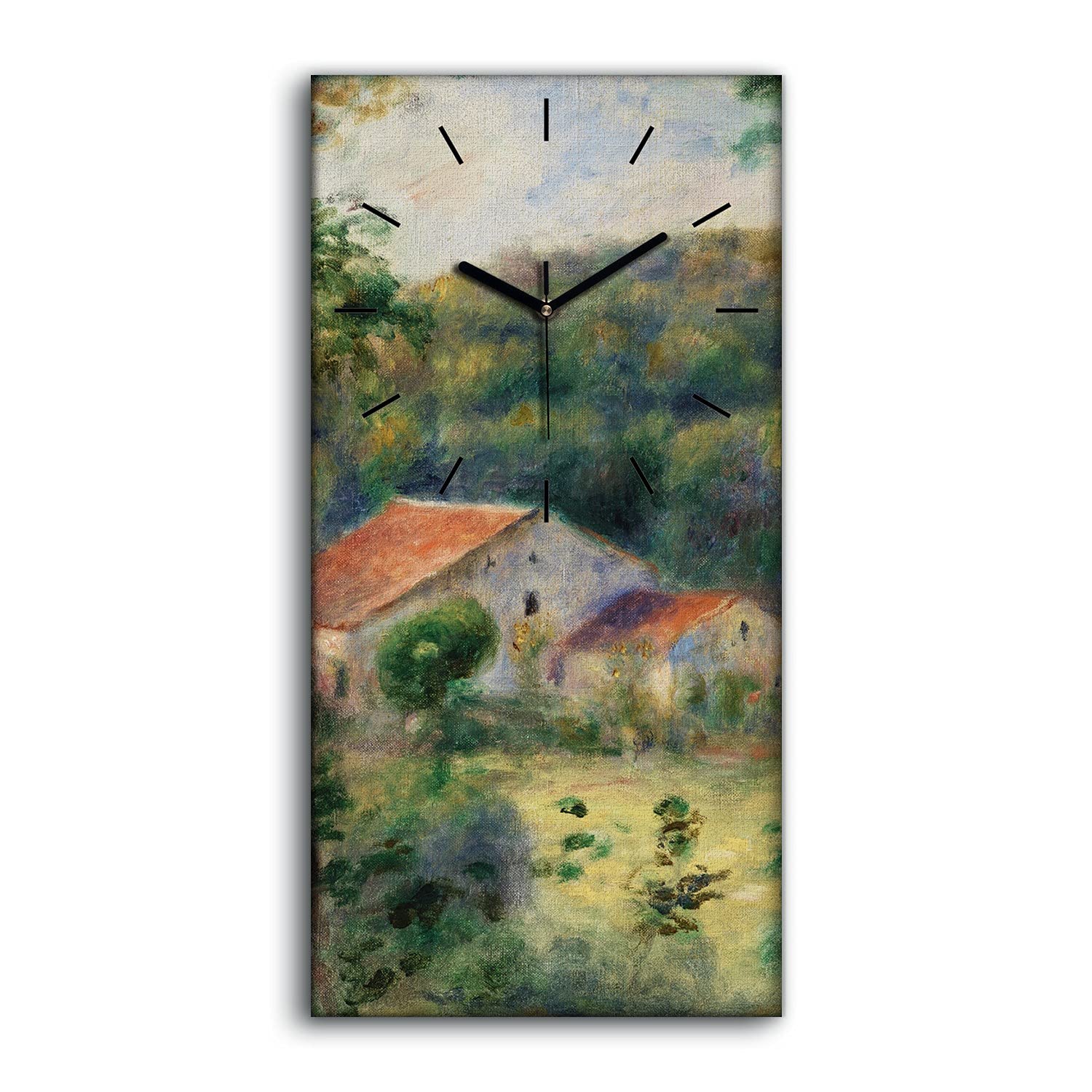 Horloge sur Toile Salon et Décoration Murale Forestière pour une Ambiance Nature