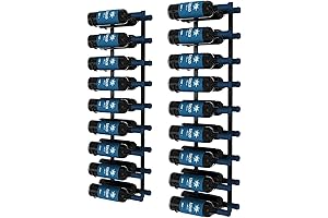 CharaVector Wall Mount Steel Wine Rack