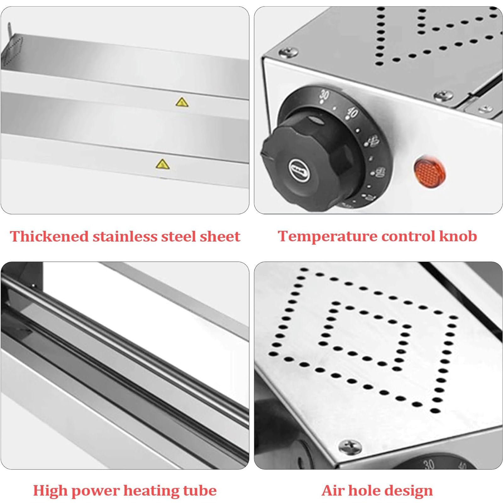 Calentador de Alimentos Comercial, lámpara Colgante para Calentar Alimentos para restaurantes de Cocina, Calentador de Platos eléctrico para Mantener los Alimentos Calientes,60x15x6.5CM