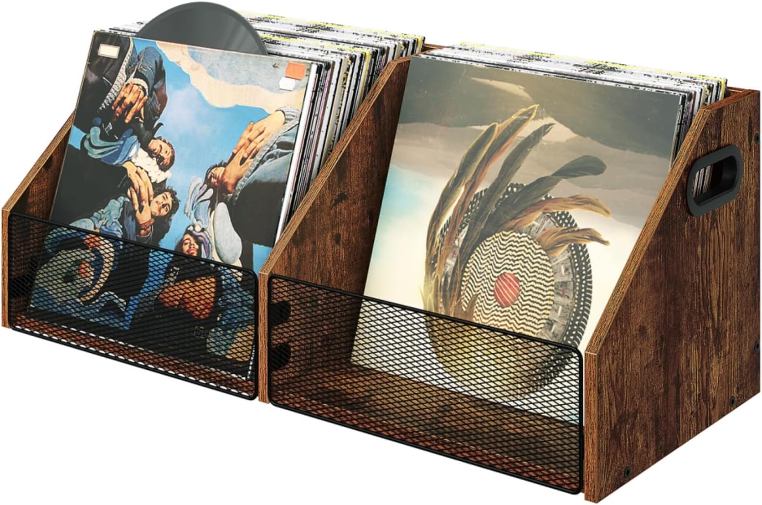 Amazon.com: Homeiju Vinyl Record Storage, Record Box Case Crate, Vinyl ...