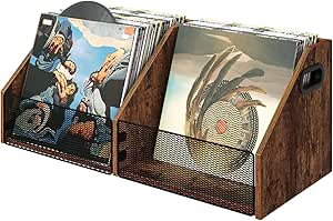 Vinyl Record Storage Double-Compartment 27.6